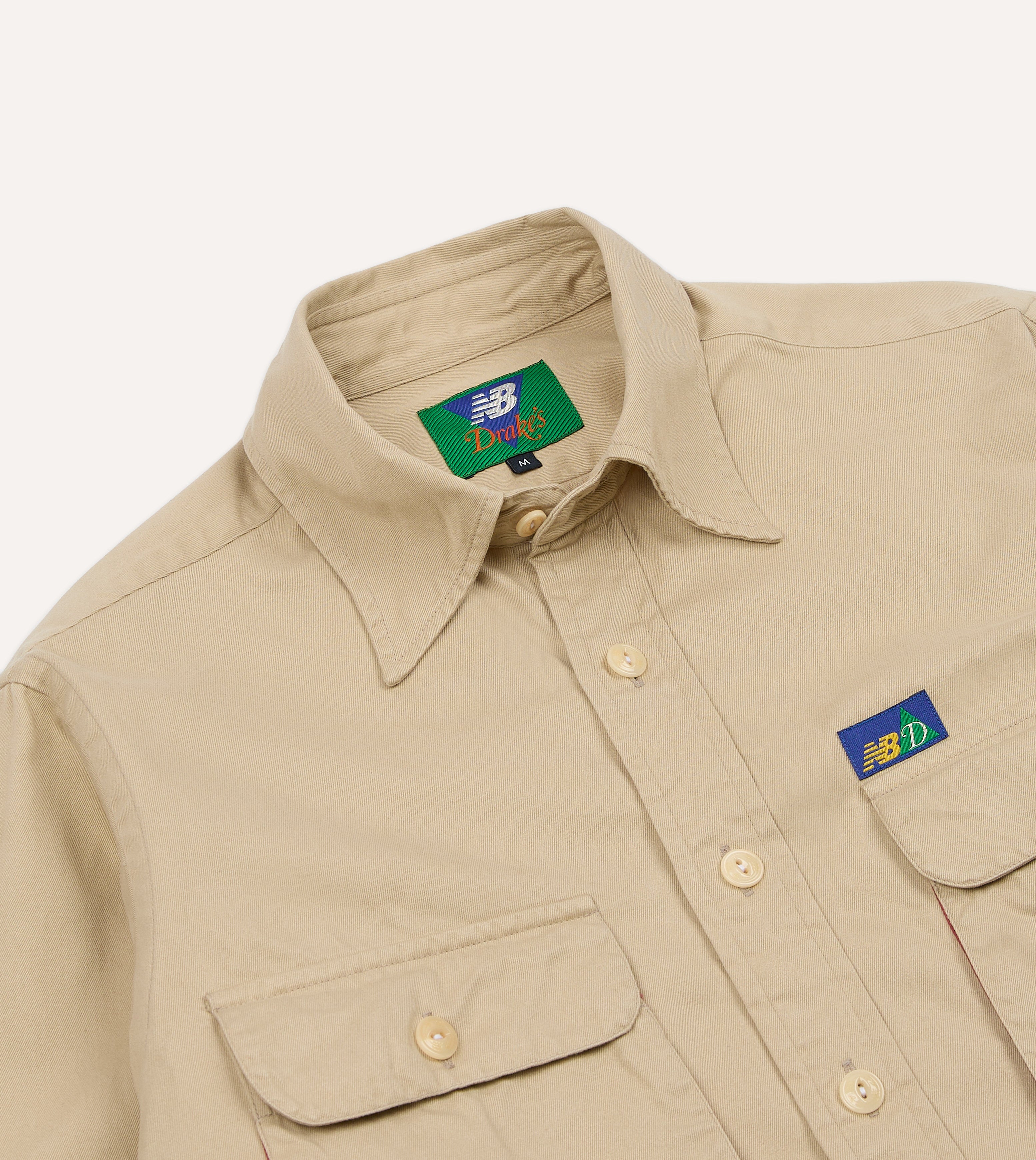 Drake's & New Balance Men's Utility Work Shirt - Durable Casual Button-Up Shirt for Work, Outdoor & Everyday Wear