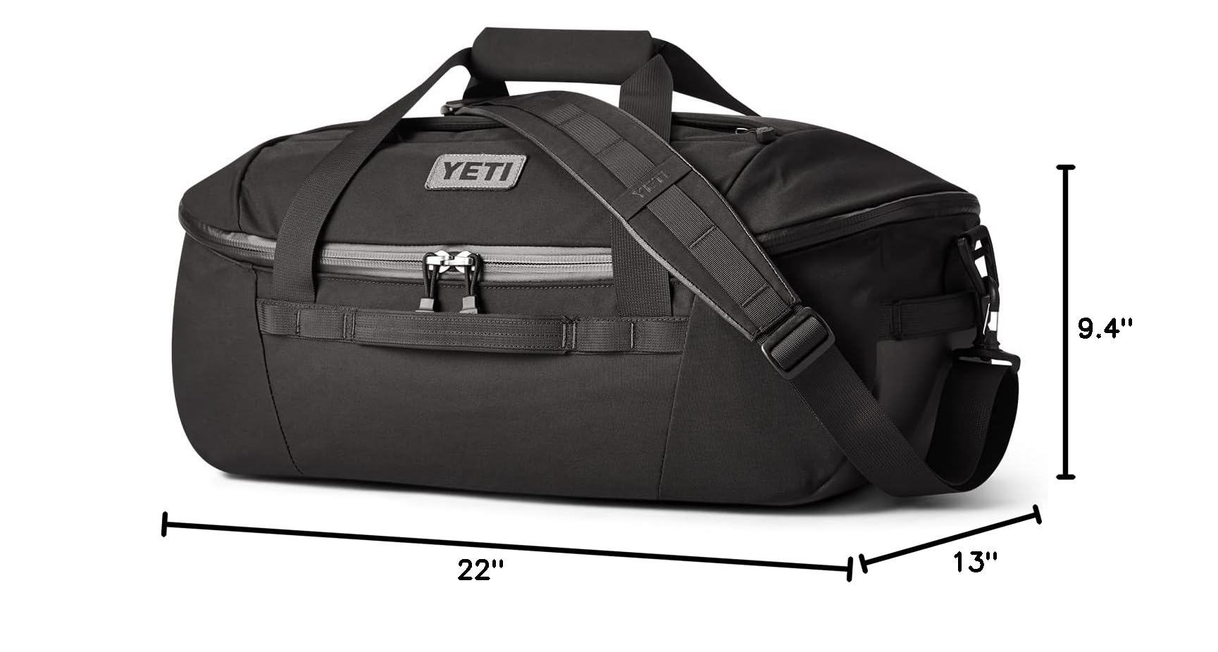 **YETI Crossroads Duffel Bag - Water-Resistant Travel Duffel for Gym, Camping & Weekend Trips - Durable Carry-On Luggage with Shoulder Strap**