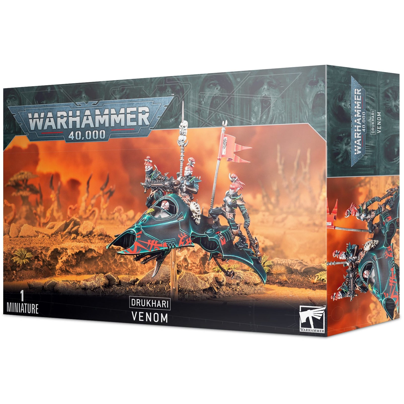 Drukhari Venom - Warhammer 40K Dark Eldar Fast Attack Vehicle | Tabletop Miniature Game, Wargaming, Collectible Figurine | Perfect for Competitive Play & Display