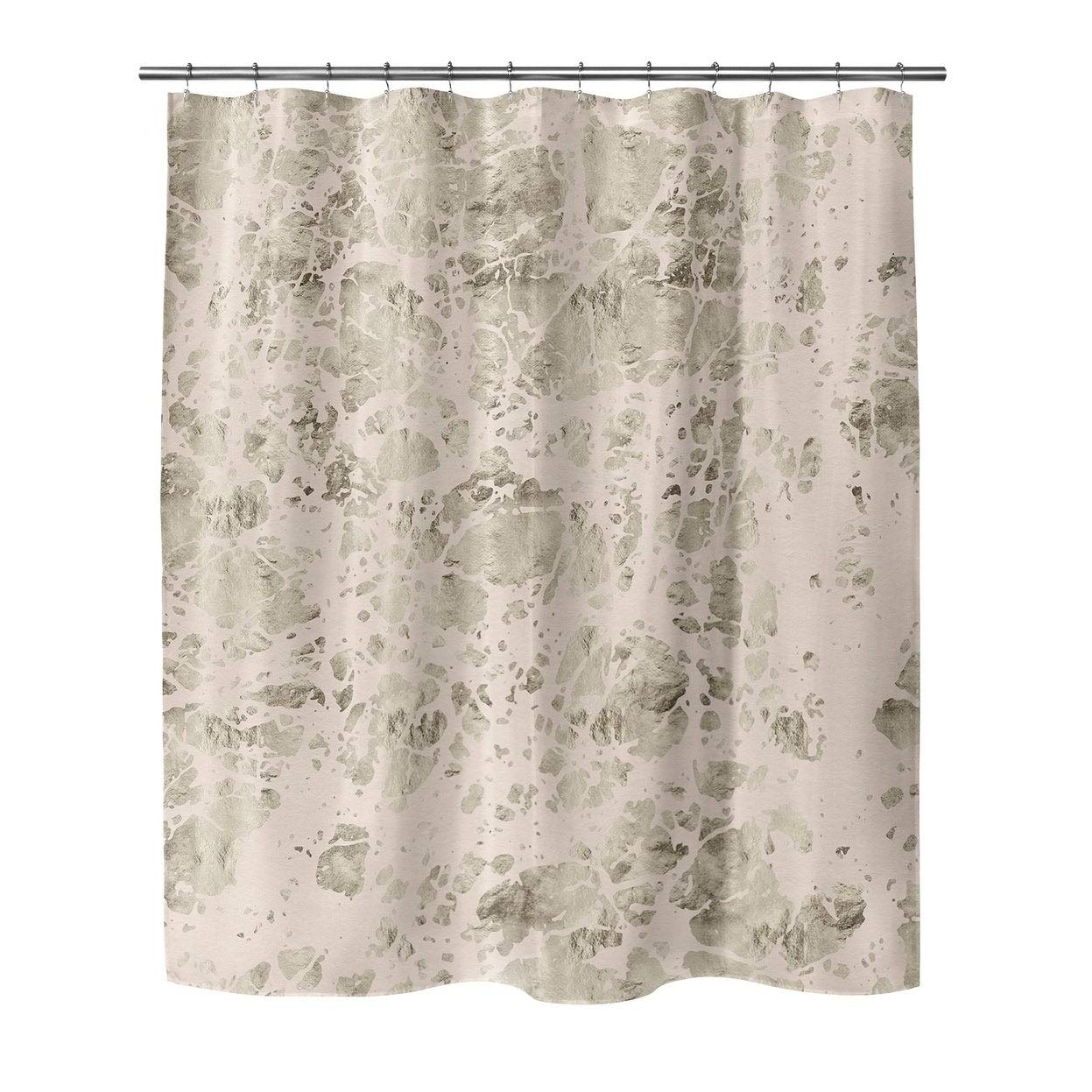 Elegant Pink Marble Small Shower Curtain - Waterproof Bathroom Decor for Kids & Adults - Perfect for Small Bathrooms, Dorms & Apartments
