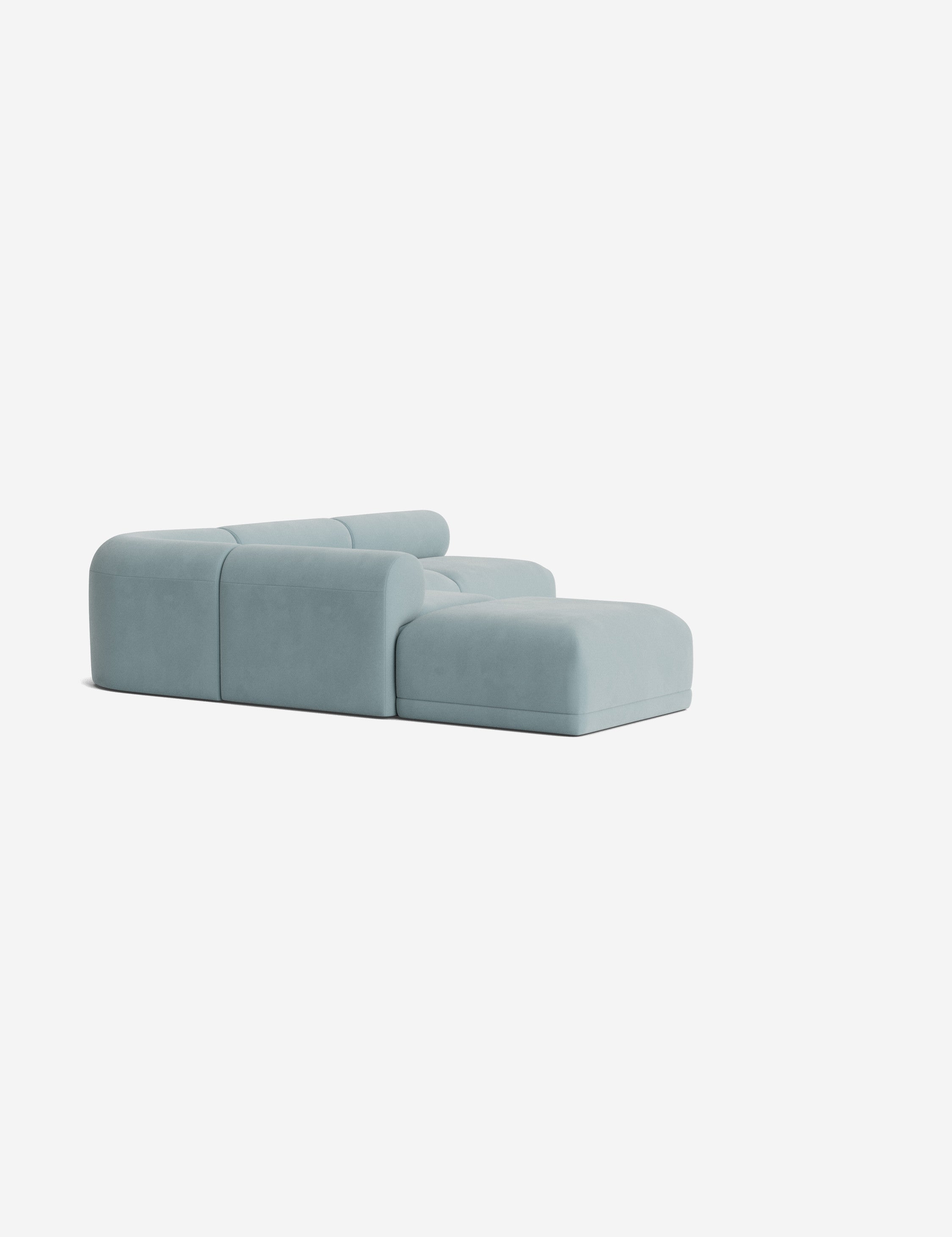 Modern Carson Sectional Sofa with Ottoman - Comfortable L-Shaped Couch for Living Room, Family Room & Home Theater - Perfect for Relaxing, Entertaining & Movie Nights