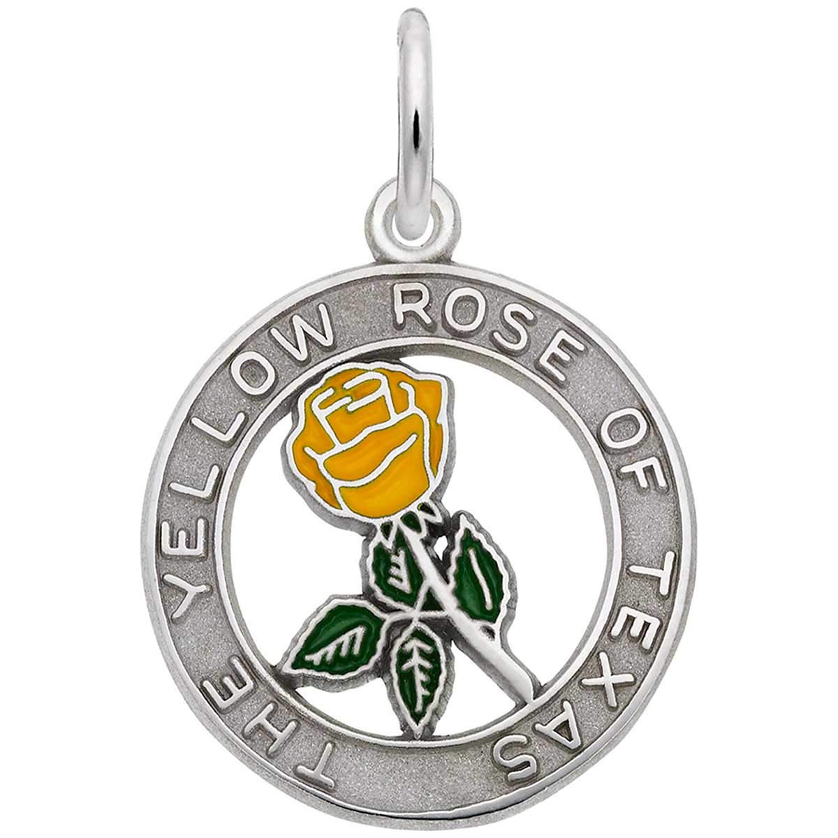 Rembrandt Charms Yellow Rose of Texas Charm - Elegant Jewelry for Special Occasions, Gifts & Everyday Wear