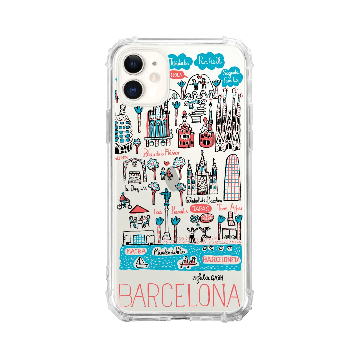 OTM Essentials Barcelona Cityscape Travel Phone Case - Durable Protective Cover for iPhone & Samsung - Perfect for Vacation, Sightseeing & Urban Adventures
