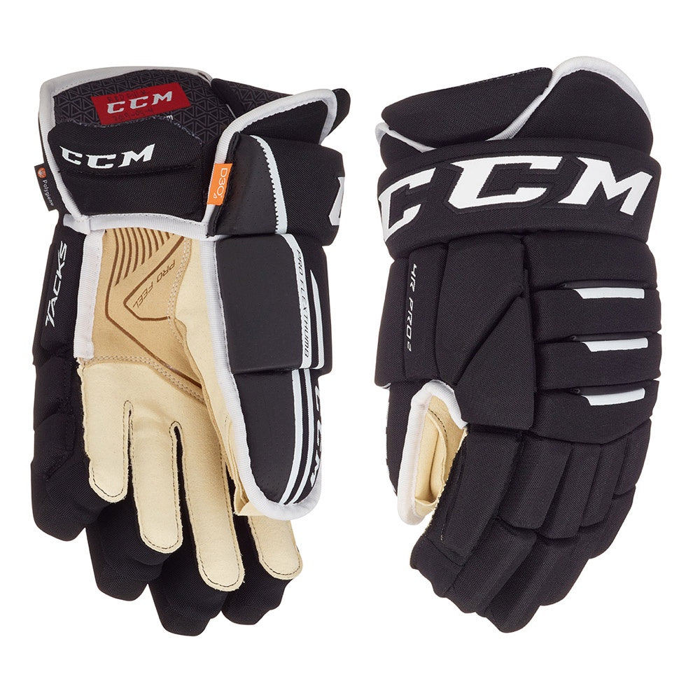 CCM Tacks 4R Pro2 Junior Hockey Gloves - Youth Ice Hockey Protective Gear for Practice & Games - Durable Hockey Equipment for Young Players