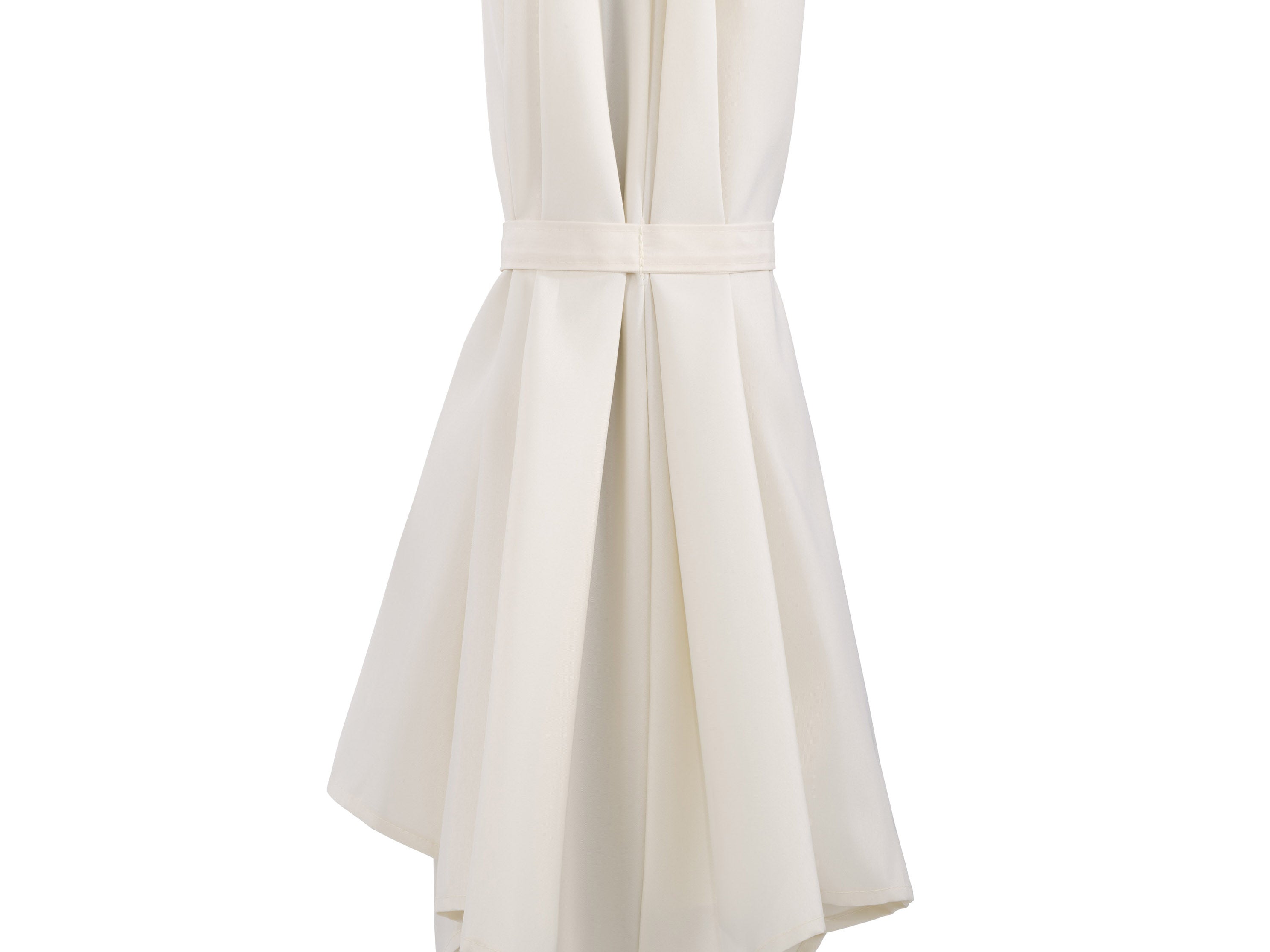 8.5ft Off White Half Umbrella - Large Patio Sun Shade for Outdoor Dining, Poolside Lounging & Garden Relaxation