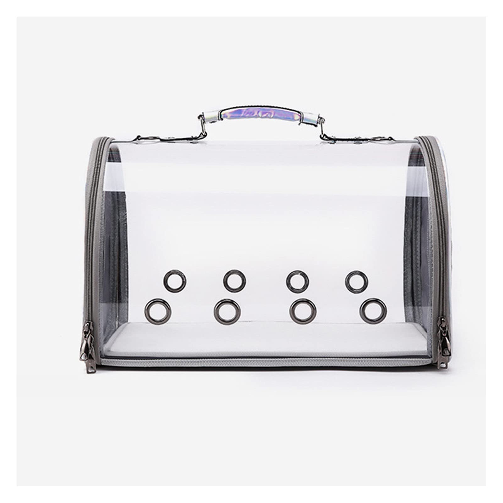 Transparent Acrylic Cat Carrier Backpack - Foldable & Breathable Pet Travel Bag for Small Dogs & Cats - Shoulder Handbag for Outdoor, Car Rides & Vet Visits (Color: 1, Size: S)