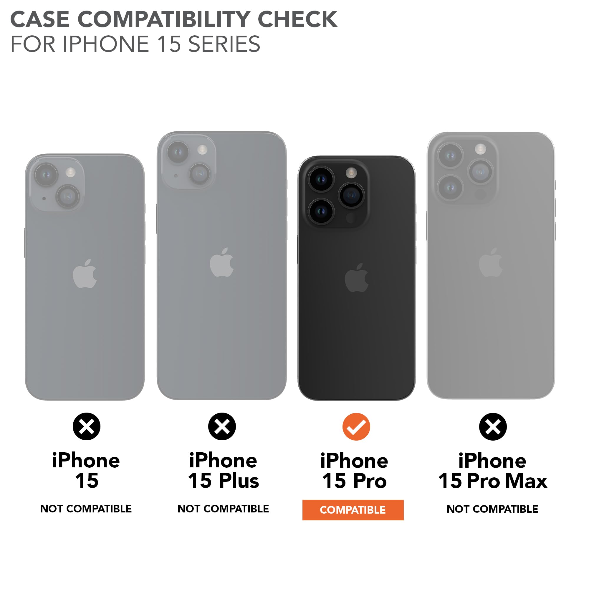 Rokform Crystal Series Magnetic Clear iPhone 15 Pro Case with RokLock Twist Lock - Slim Drop Tested Armor for iPhone 15 Pro | Perfect for Outdoor Adventures, Work & Daily Protection