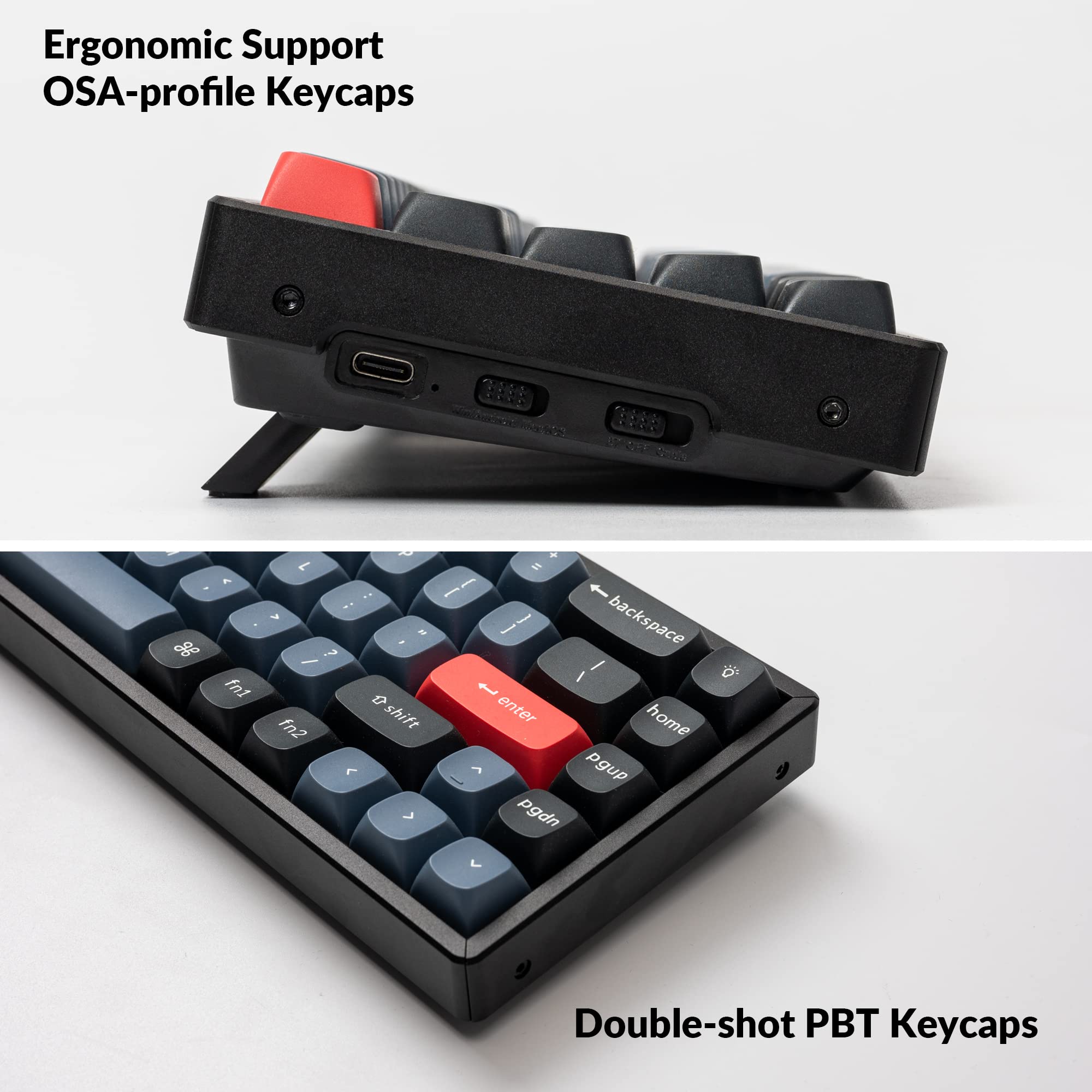 Keychron K6 Pro Wireless Custom Mechanical Keyboard - QMK/VIA Programmable, Hot-Swappable K Pro Blue Switches, 65% Compact Layout with Aluminum Frame & RGB Backlighting for Mac/Windows/Linux - Perfect for Office Work, Gaming, and Programming