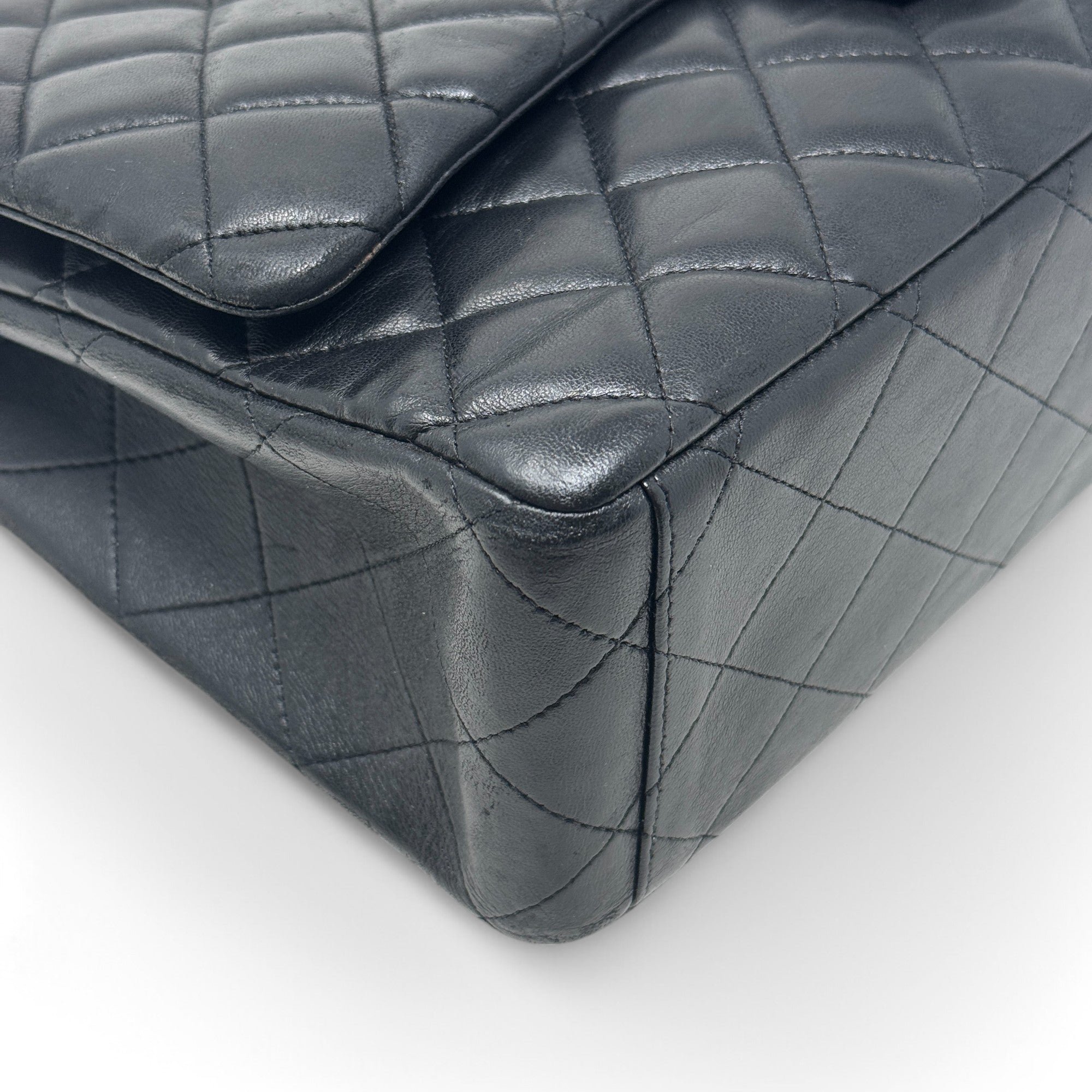 Chanel Black Maxi Classic Flap Bag - Luxury Designer Handbag for Women | Perfect for Evening Events, Parties & Special Occasions