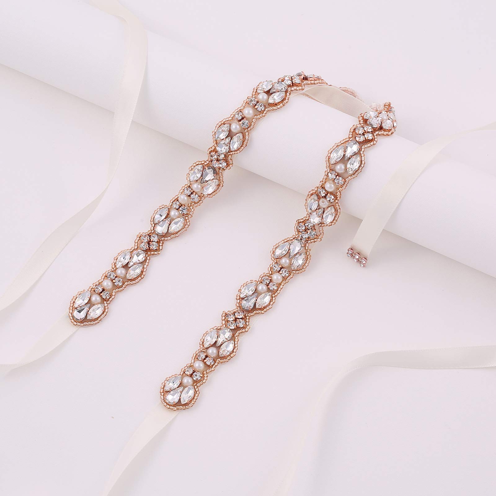 Sparkling Rhinestone Wedding Sash Belt for Women - Crystal Bridal Belt for Evening Dresses, Prom & Party Gowns - Perfect for Bridal Showers, Weddings & Special Occasions