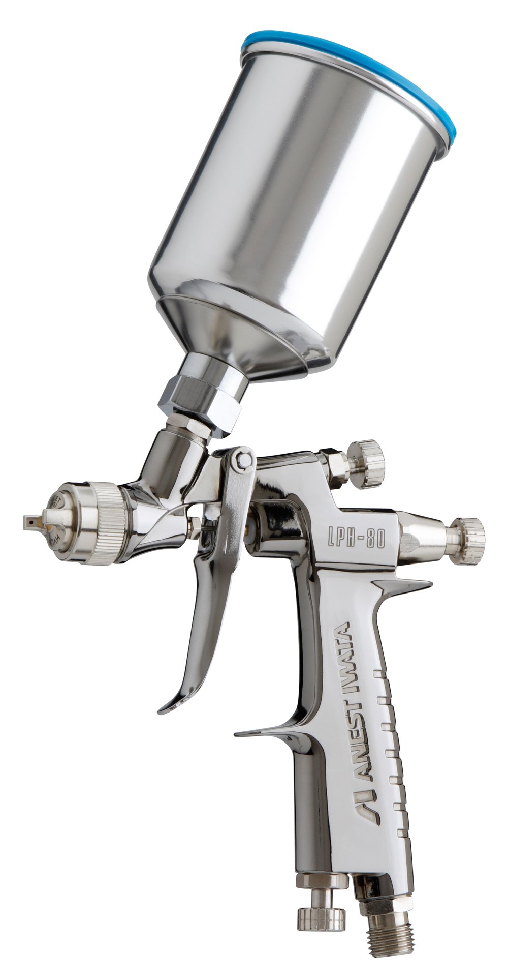 Iwata LPH80-102G HVLP Spray Gun with Cup - Professional Paint Sprayer for Automotive, Woodworking & DIY Projects - Perfect for Car Painting, Furniture Refinishing & Home Improvement