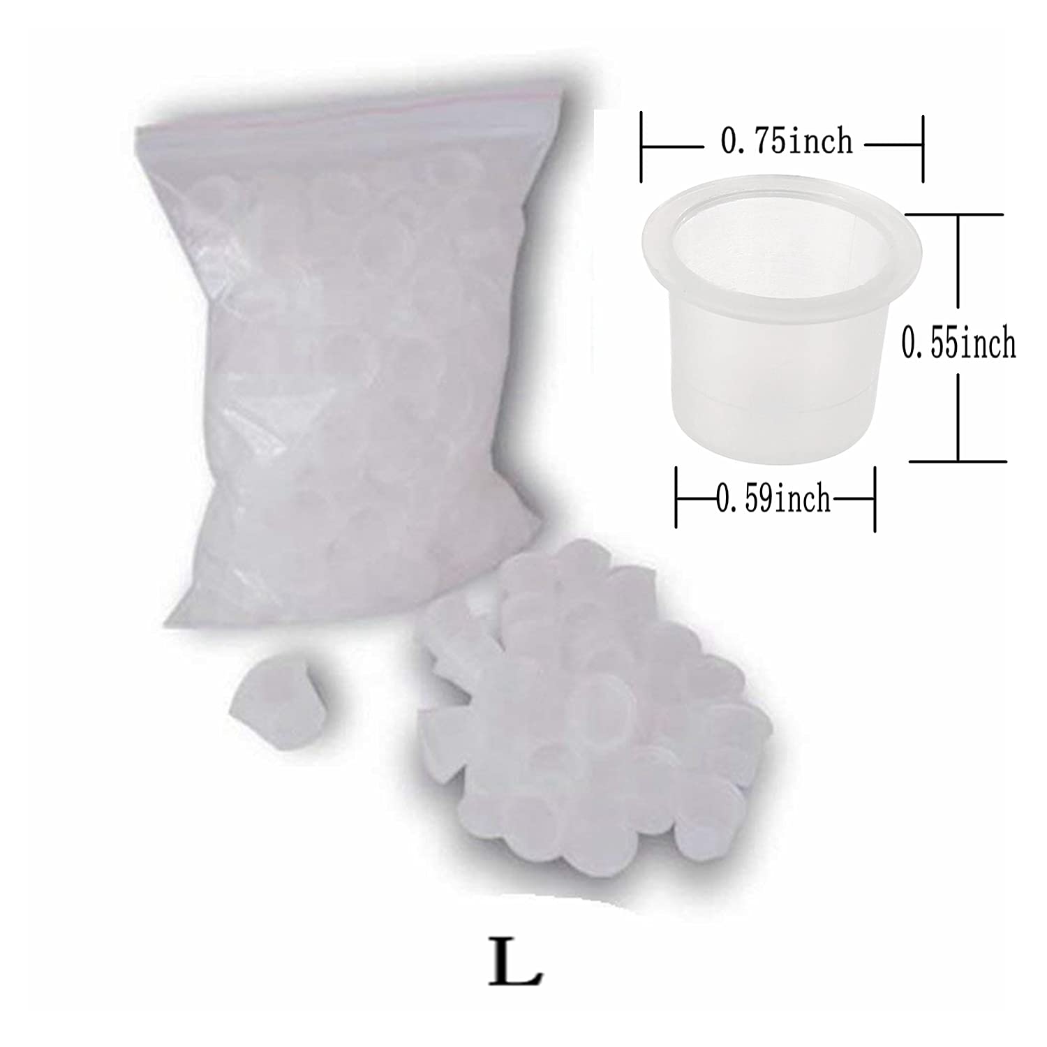 Premium Tattoo Ink Caps Cups - 300pcs Mixed Sizes (#9 Small, #13 Medium, #16 Large) for Tattoo Artists, Microblading & Permanent Makeup - Durable Pigment Caps for Professional Tattooing & Cosmetic Procedures