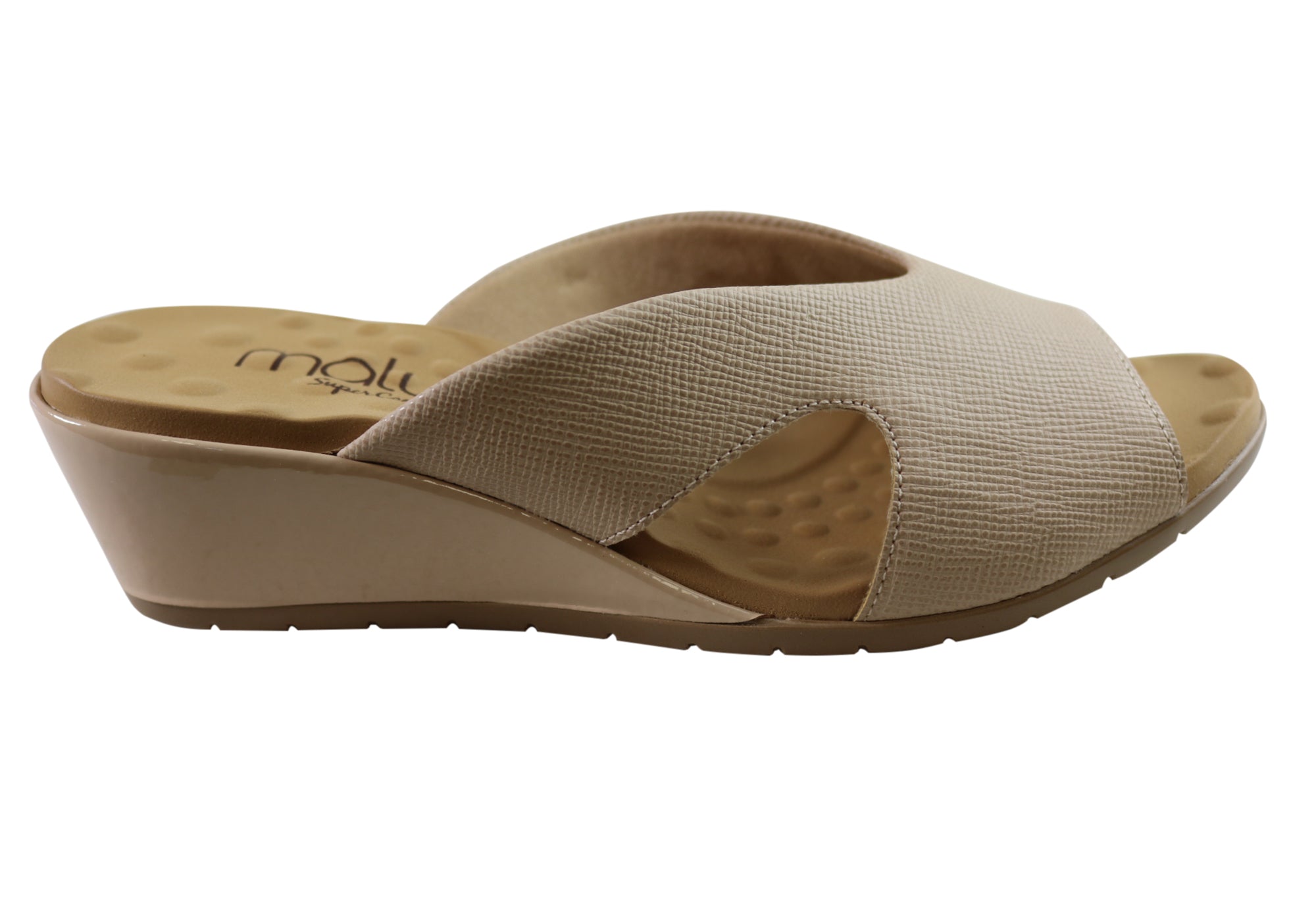 Malu Supercomfort Emerson Women's Comfort Wedge Slides - Made in Brazil - Perfect for Beach, Pool & Summer Casual Wear