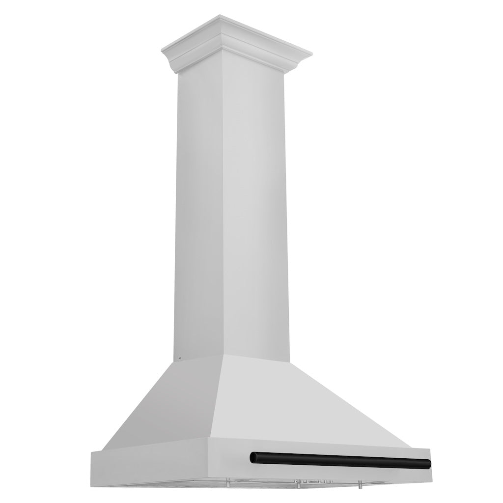ZLINE KB4STZ MB Autograph Edition Convertible Range Hood - Stainless Steel with Matte Black Accents | Professional Kitchen Ventilation for Modern Homes | Perfect for Gas Stoves, Cooking Areas & Open Concept Kitchens