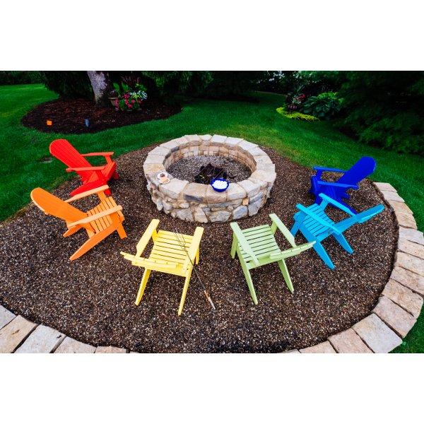 Premium Lakeside Adirondack Chair - Comfortable Outdoor Patio Furniture for Relaxing by the Water - Perfect for Backyards, Gardens, and Beachfronts