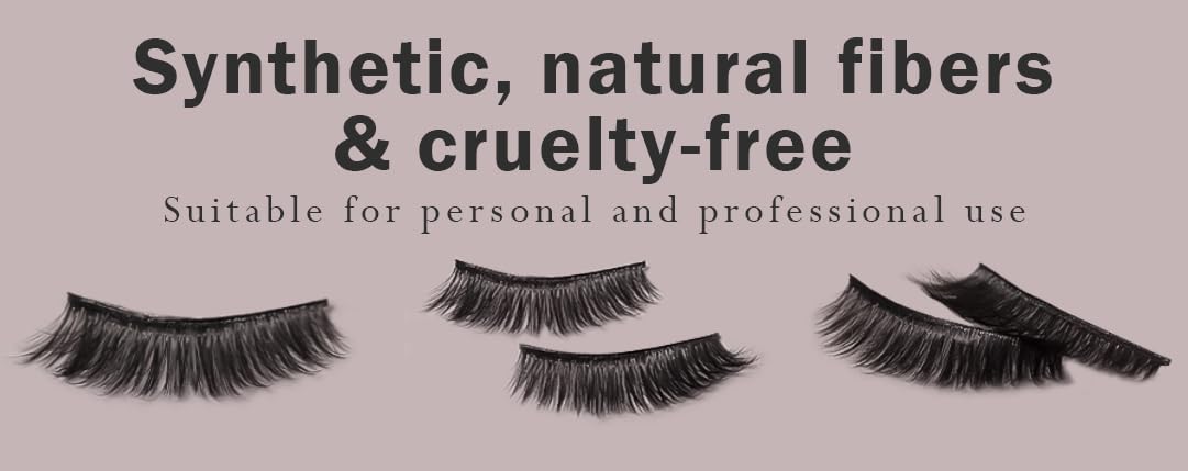 BRONSON PROFESSIONAL No. 213 3D Faux Mink False Eyelashes - Natural Looking Long Lashes (1 Pair) for Eye Makeup & Dramatic Look | Perfect for Weddings, Parties & Daily Wear