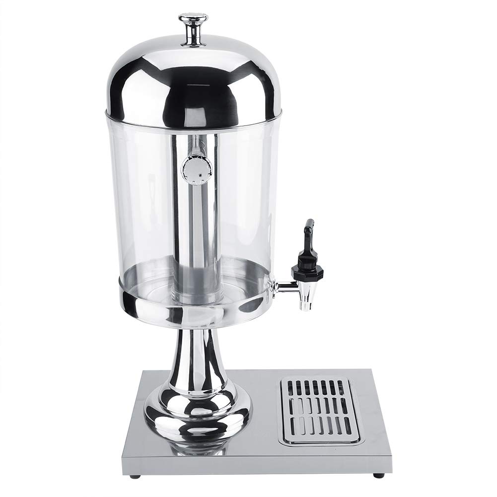 Premium Stainless Steel Beverage Dispenser - Heavy Duty Hot & Cold Drink Machine for Restaurants, Hotels, Bars - Commercial Grade Silver Drink Dispenser for Coffee, Tea, Juice, Lemonade, and Party Serving