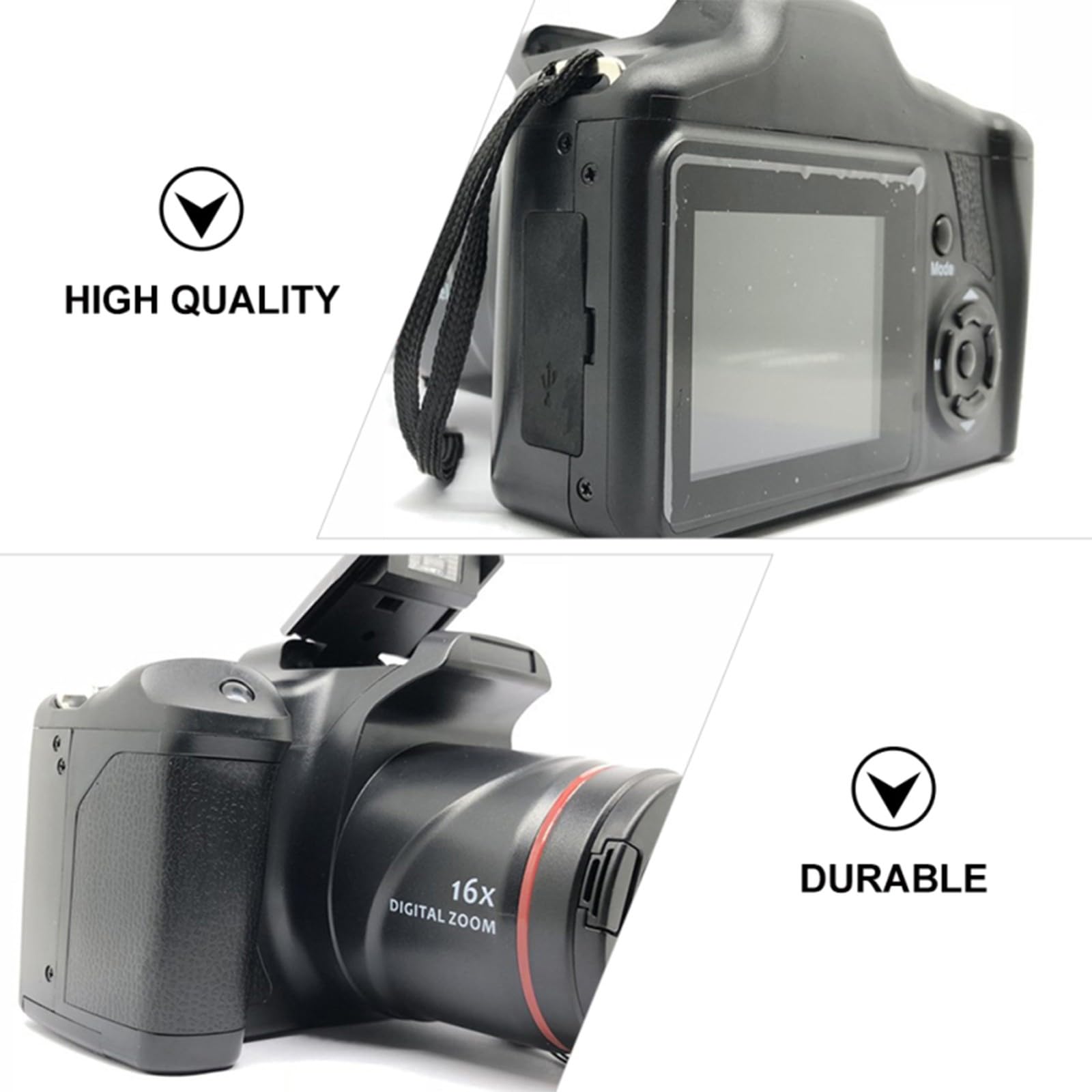 16X Digital Zoom 720P HD Digital Camera with 2.4