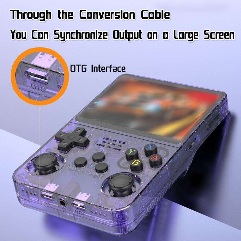 Keyboy 2024 New Portable Retro Video Game Console - Handheld Gaming Device with 20000+ Built-in Games (Translucent Green, 128GB) - Perfect for Travel, Gifts & Nostalgic Gaming