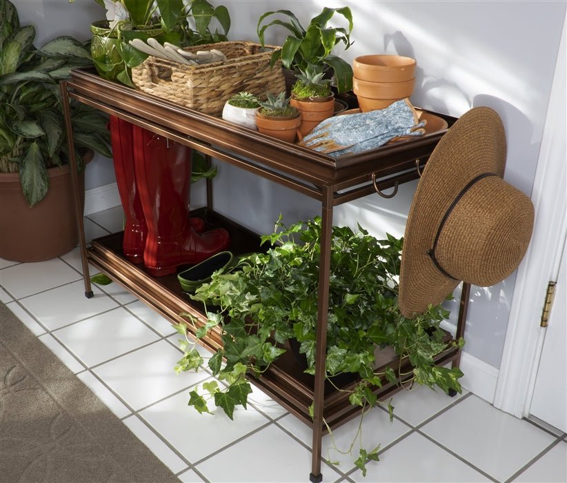 2-Tier Boot Tray with Stand - Durable Shoe Organizer for Entryway, Mudroom & Closet - Perfect for Wet Shoes, Boots & Sneakers Storage