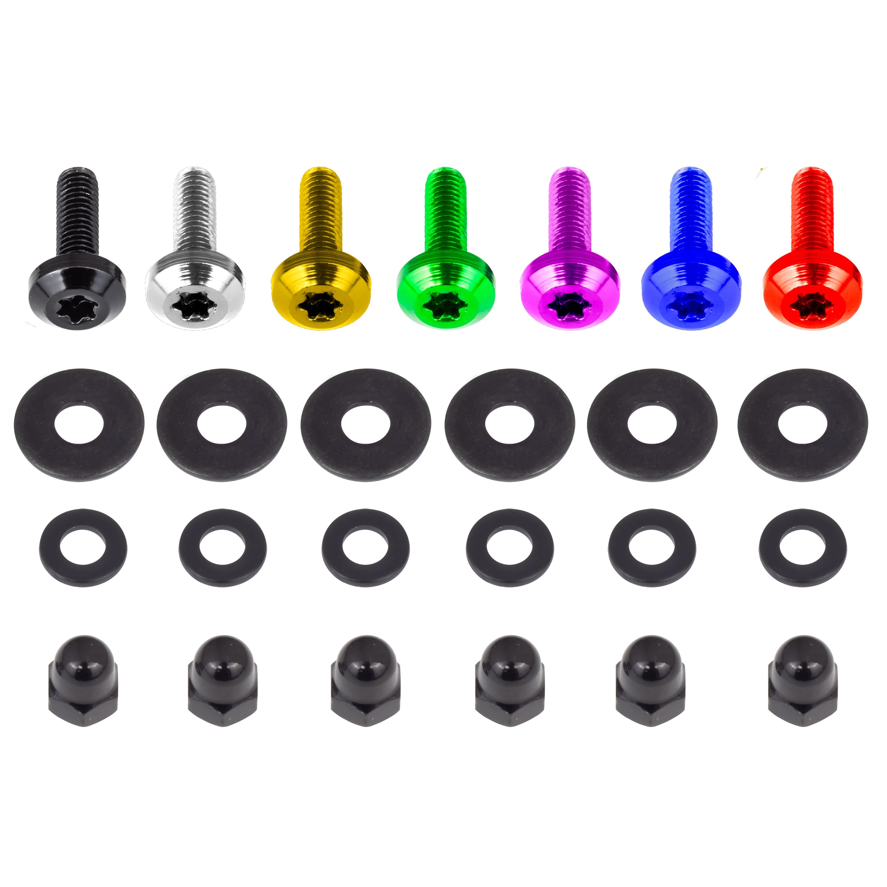 Premium Aluminum T25 Windshield Bolts for Harley & Memphis Shades Road Warrior Fairing - Durable Motorcycle Accessories for Enhanced Wind Protection & Style on Long Rides