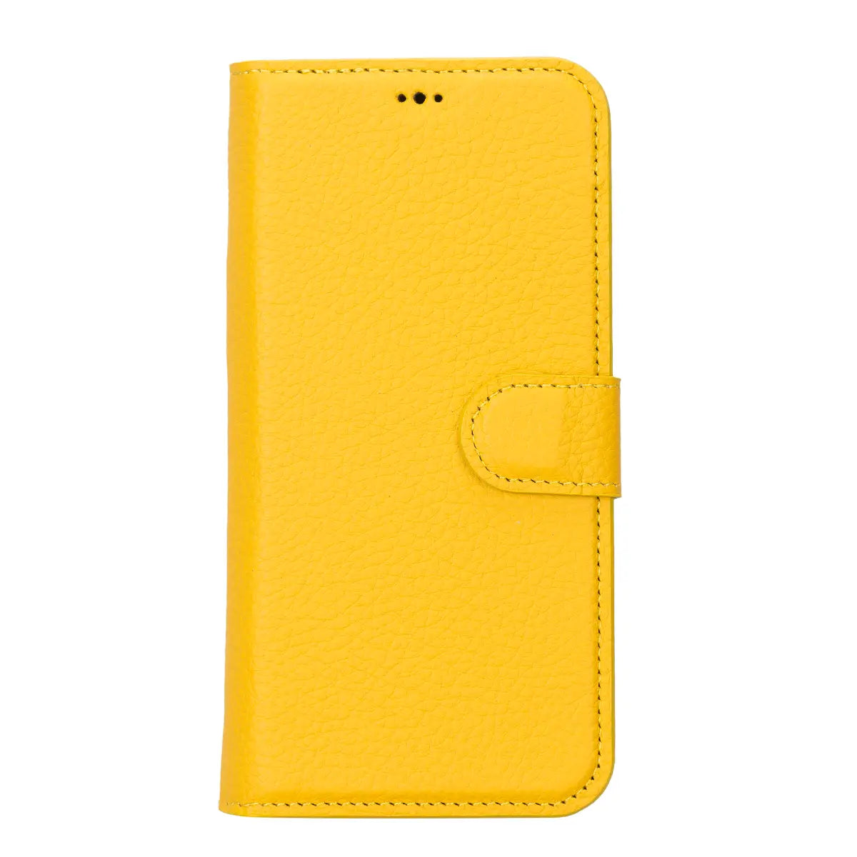 Premium Yellow Leather Wallet Case for iPhone 14 Pro Max - Slim RFID Blocking Phone Cover with Card Slots | Perfect for Travel, Shopping & Everyday Use
