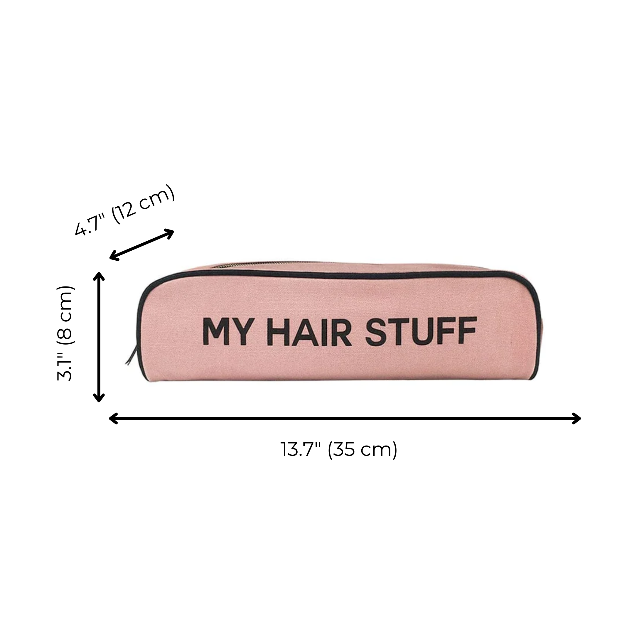 Pink/Blush Travel Hair Care Organizer - Portable Cosmetic Bag for Toiletries & Styling Tools | Perfect for Vacation, Gym & On-the-Go Styling