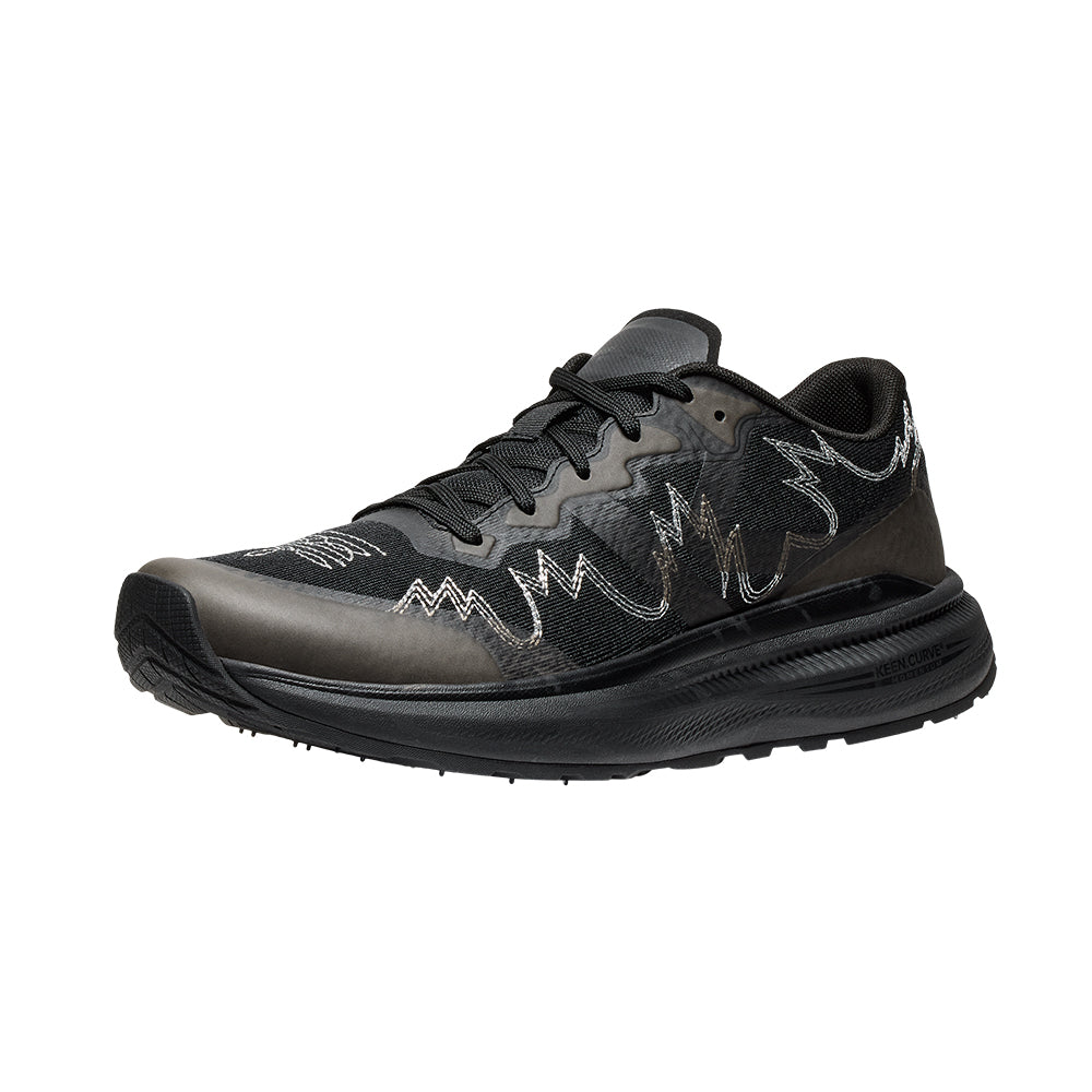 Men's WK500 Black Running Shoes - Lightweight & Breathable for Jogging, Gym Workouts & Daily Wear