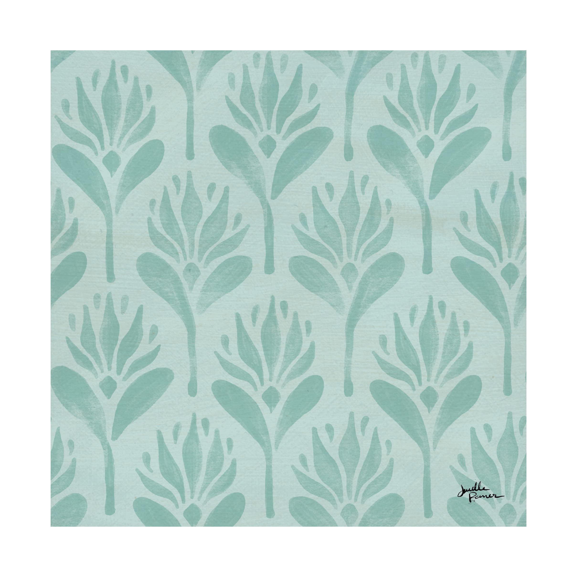 Janelle Penner 'Spring Botanical Pattern VA' Canvas Art - Floral Wall Decor for Living Room, Bedroom & Office - Trademark Fine Art
