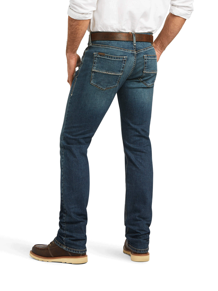 Ariat Men's Modern TekStretch Sebastian Slim Leg Jean - Comfortable & Durable Denim Pants for Work, Casual Wear & Outdoor Activities