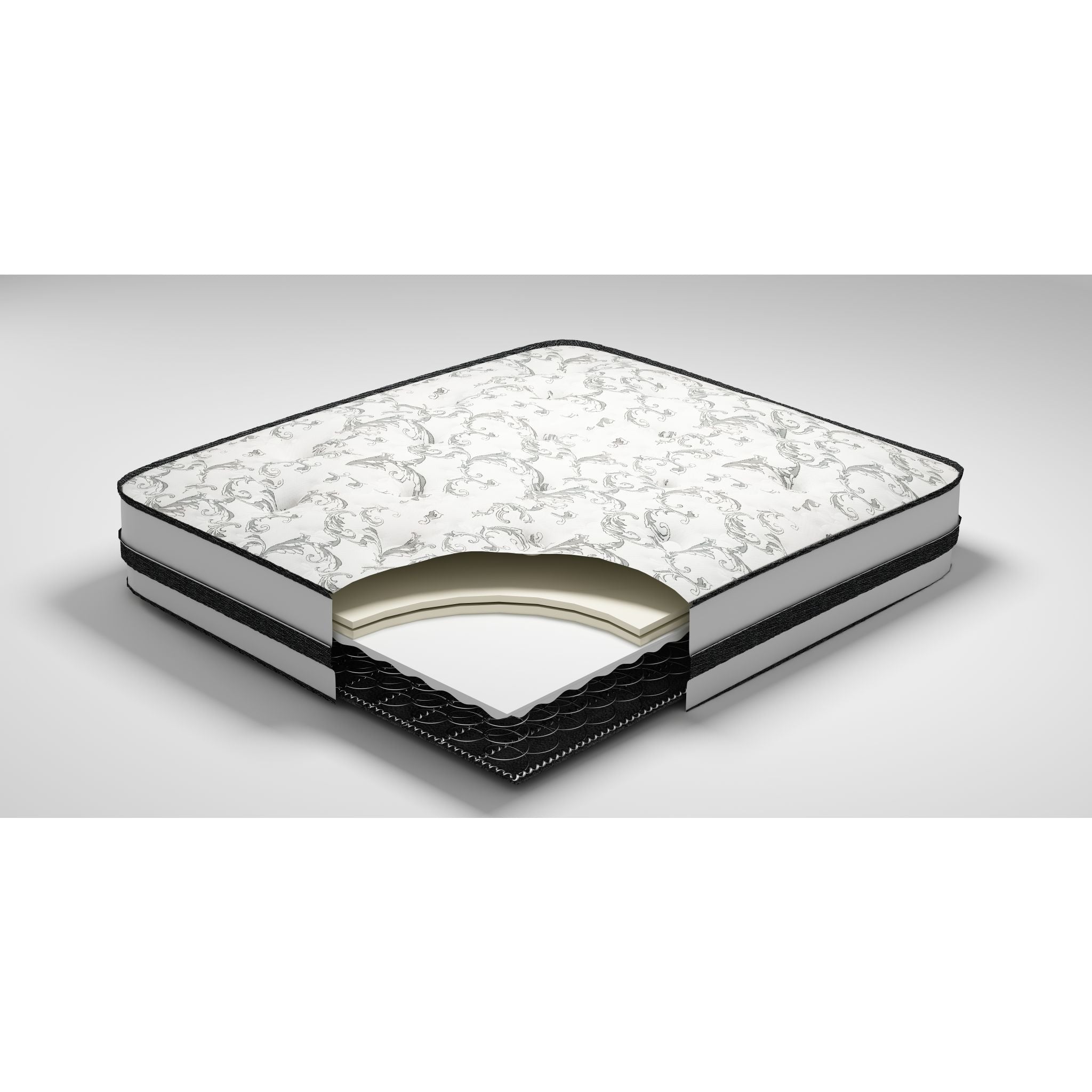Ashley 8 Inch Full Size Chime Innerspring Mattress - Medium Firm Support for Back Sleepers & Guest Rooms, Perfect for Dorms, Apartments and Small Bedrooms