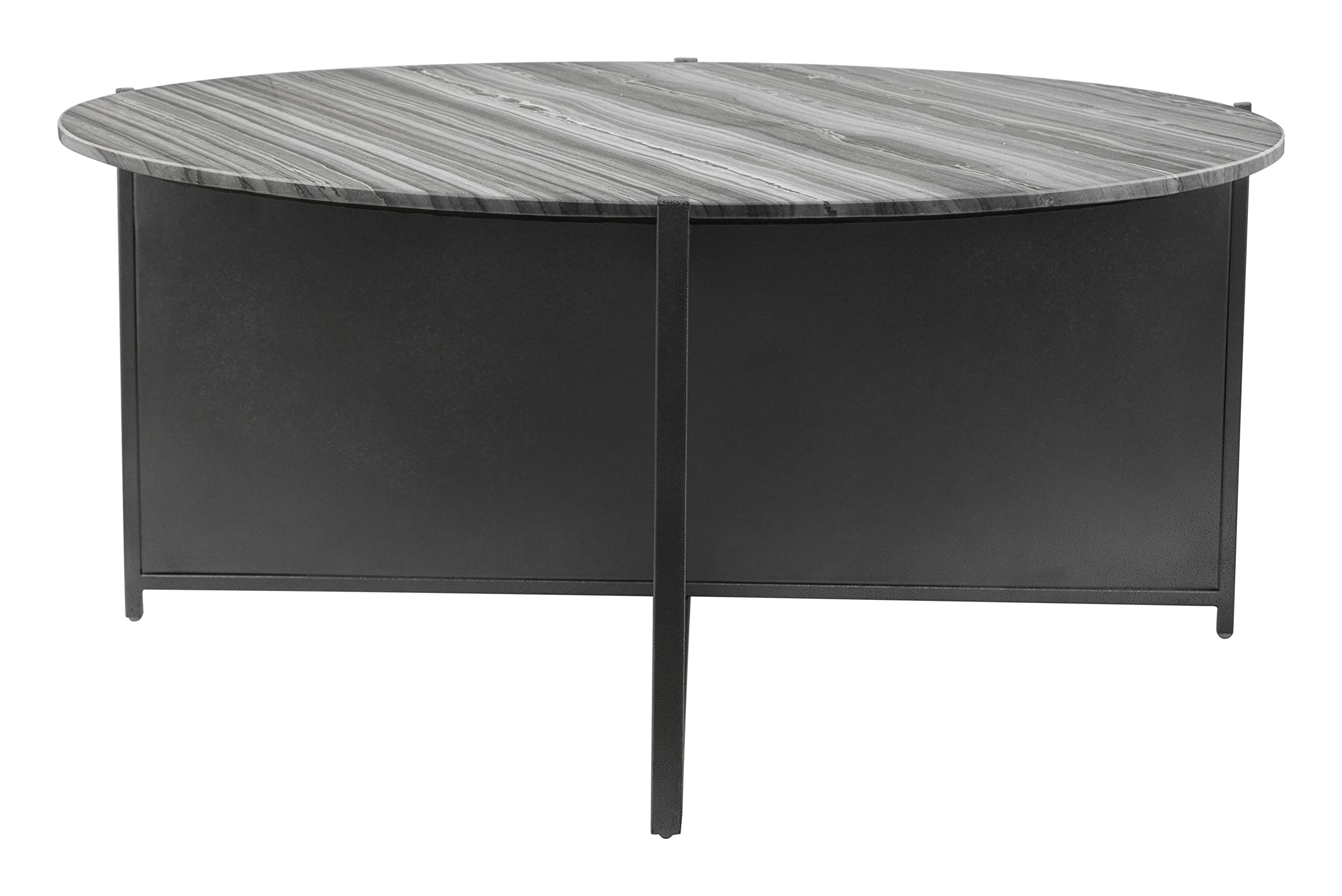 Modern Zuo McBride Coffee Table in Gray & Black - Stylish Living Room Centerpiece for Home & Office Decor