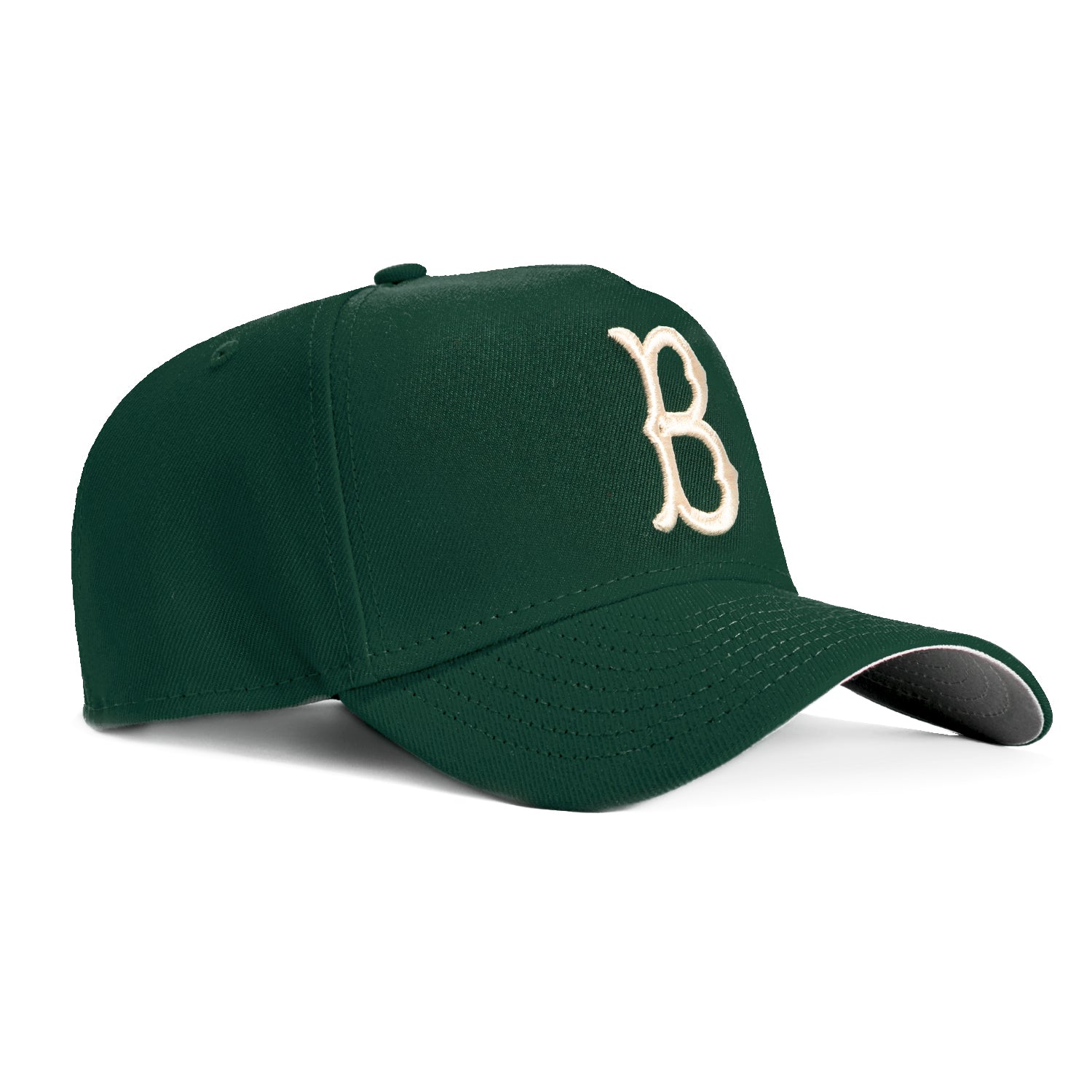 New Era 9Forty A Frame Brooklyn Dodgers Snapback Hat - Green & Ivory Baseball Cap for Men & Women - Perfect for Baseball Games, Streetwear Fashion & Casual Outfits