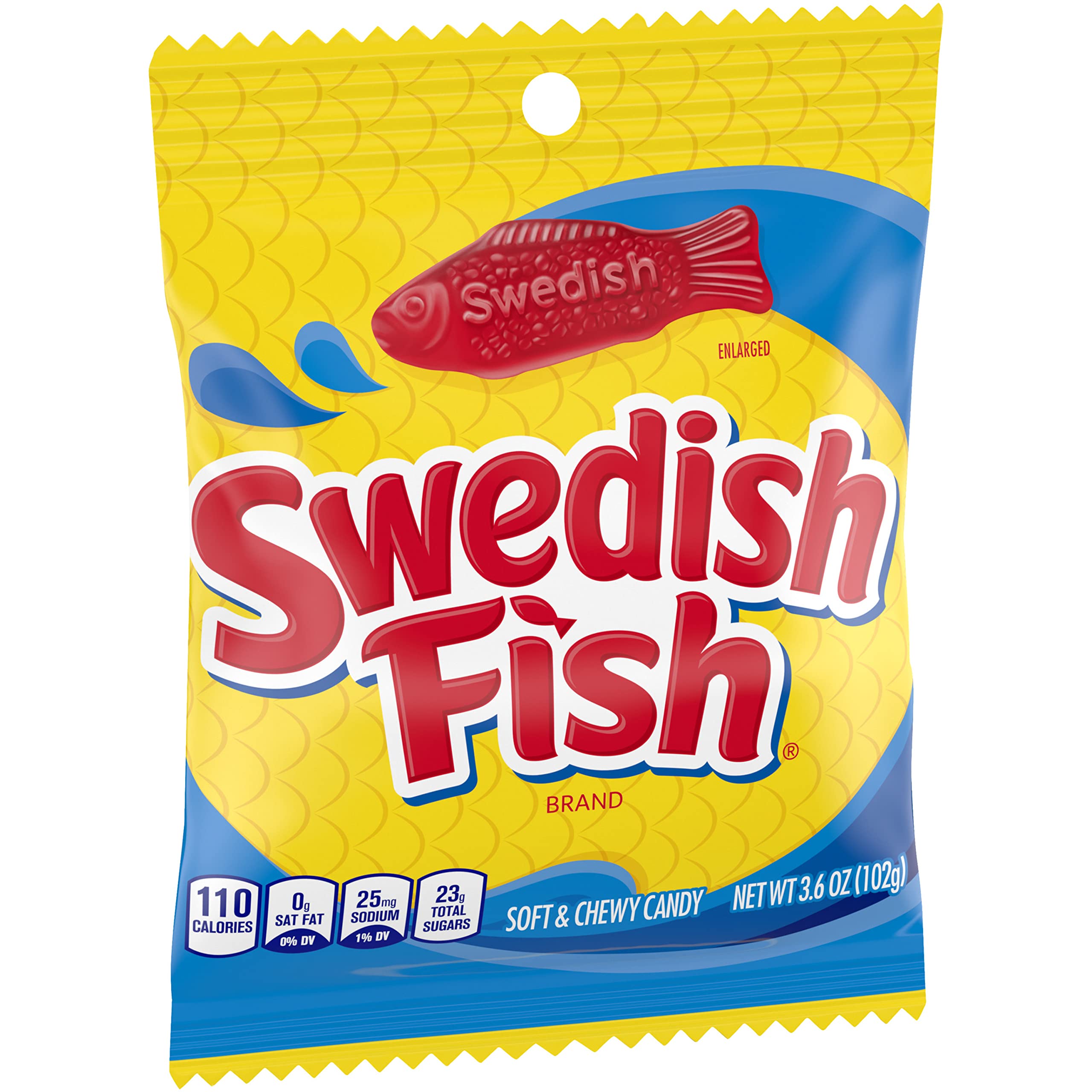 SWEDISH FISH Soft & Chewy Candy - Bulk Pack of 12 (3.6 oz Bags) - Perfect for Parties, Movie Nights & Office Snacks