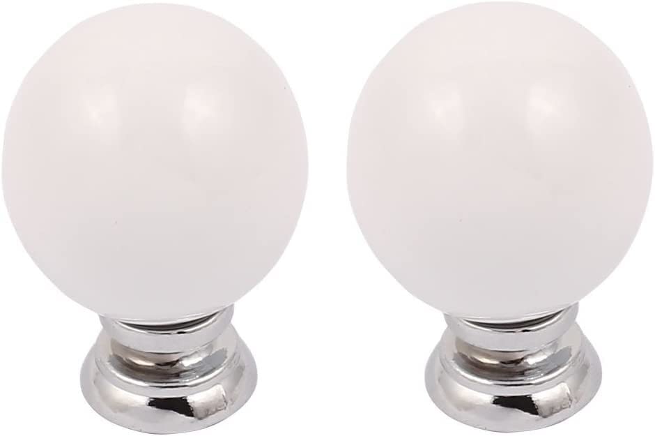 Cherry-Shaped Ceramic Cabinet Handles - 2 Pack White Drawer & Wardrobe Door Pulls for Kitchen, Bathroom & Furniture Upgrade