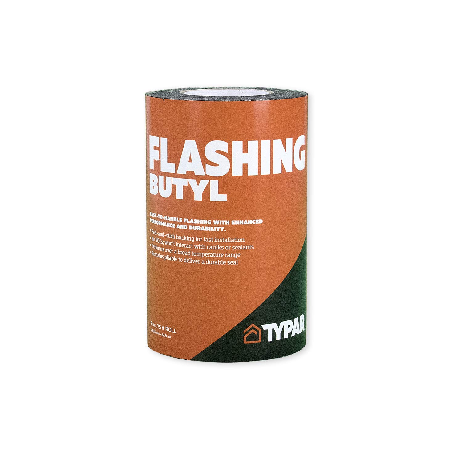 Butyl Flashing Tape - 9 Inch Wide x 75 Feet Long - Waterproof Sealant for Roofing, Windows, and DIY Home Repairs