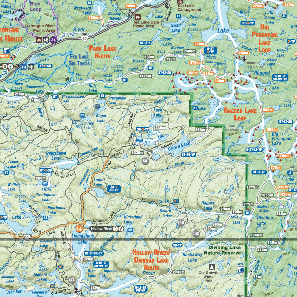 Backroad Mapbooks Algonquin Waterproof Hiking & Canoeing Map - Perfect for Outdoor Adventures, Camping, and Backpacking in Algonquin Park