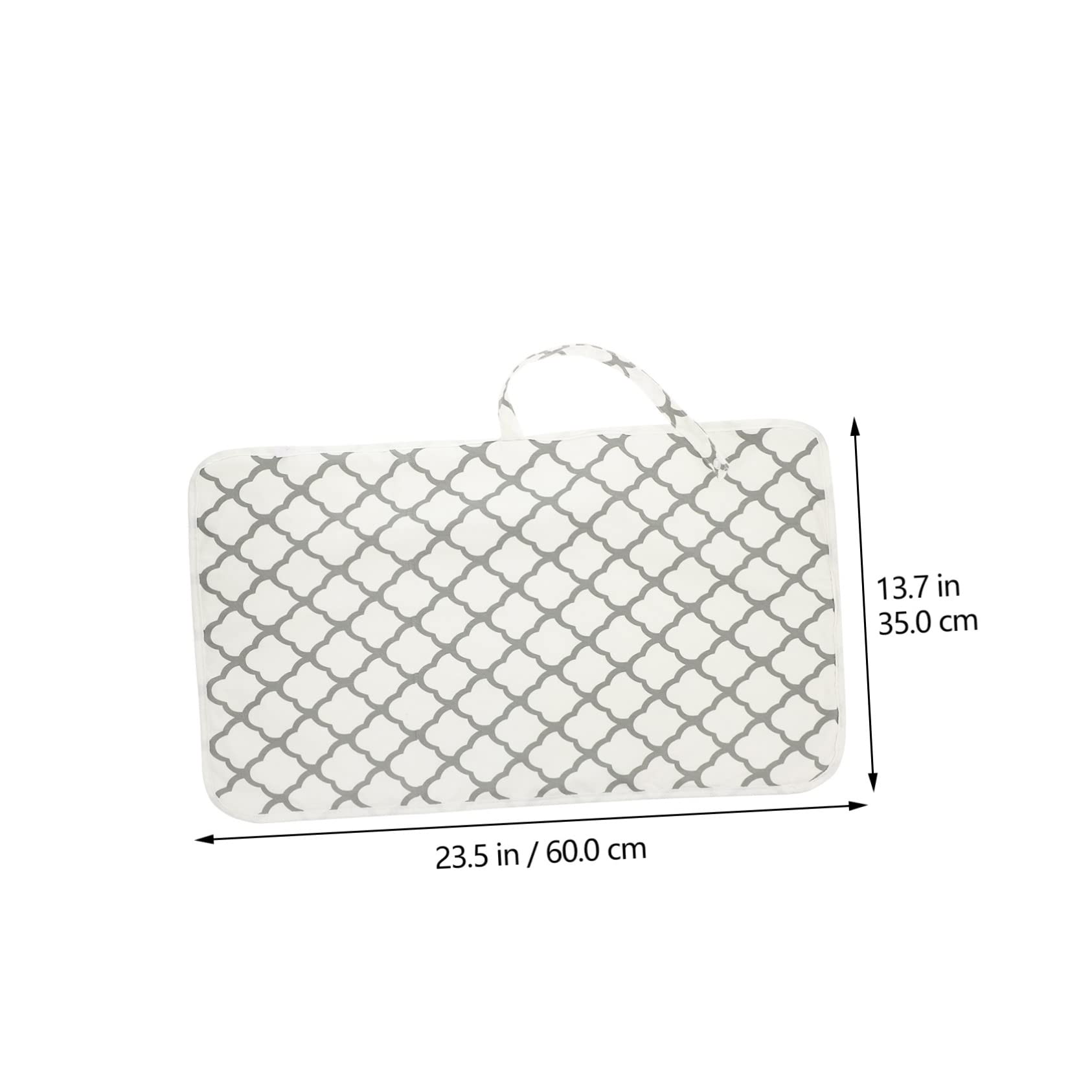 ifundom 4-Pack Portable Baby Changing Mat - Soft Washable Changing Pad with Polyester Cotton Blend, Grey - Perfect for Diaper Changes at Home, Travel & On-the-Go