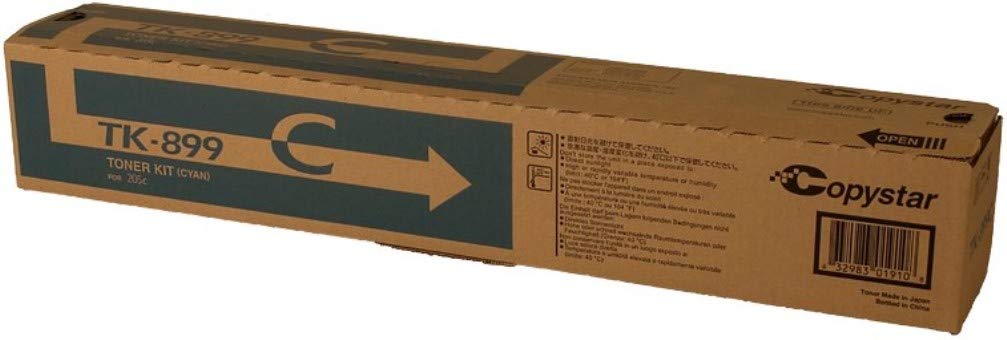 Kyocera TK-899C Cyan Toner Cartridge for CS-205C/255C Printers - Office & Home Use