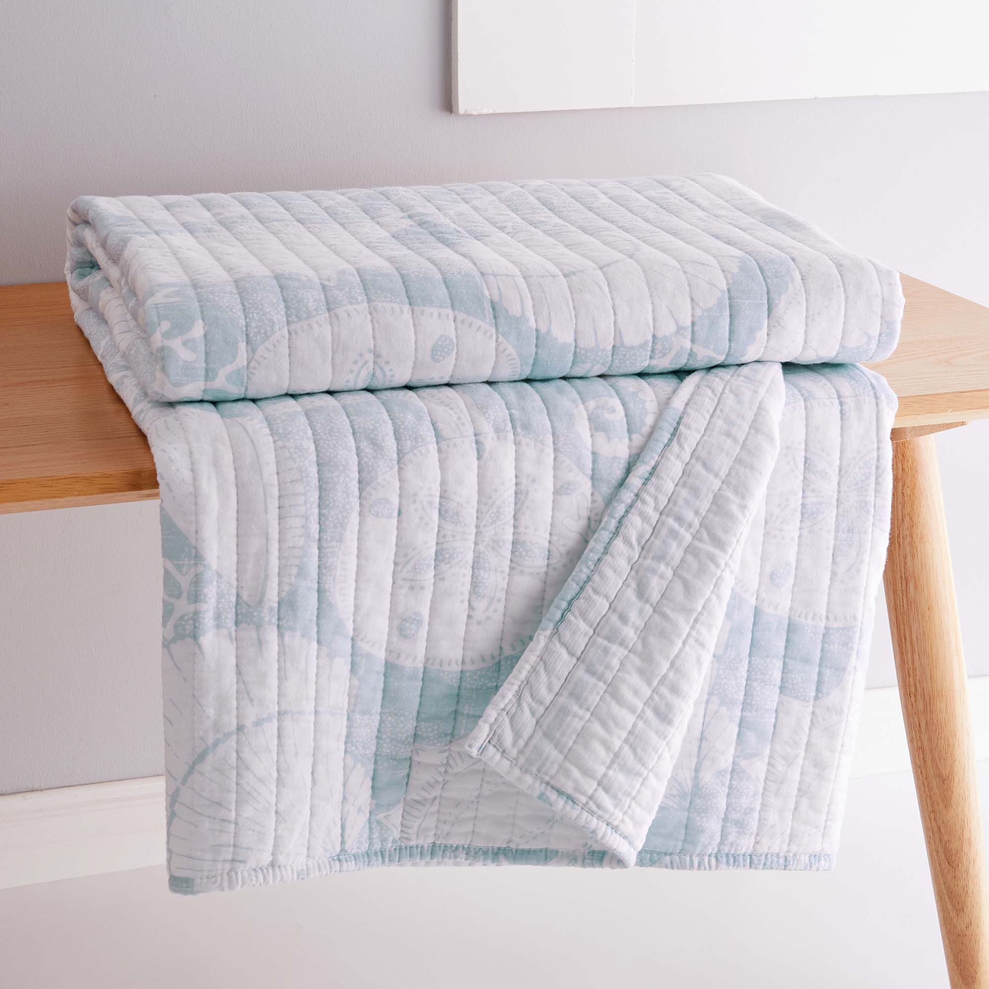 Stillwater Quilted Throw Blanket - Soft & Cozy Lightweight Bedspread for Couch, Sofa, Bed - Perfect for Living Room, Bedroom & Outdoor Use