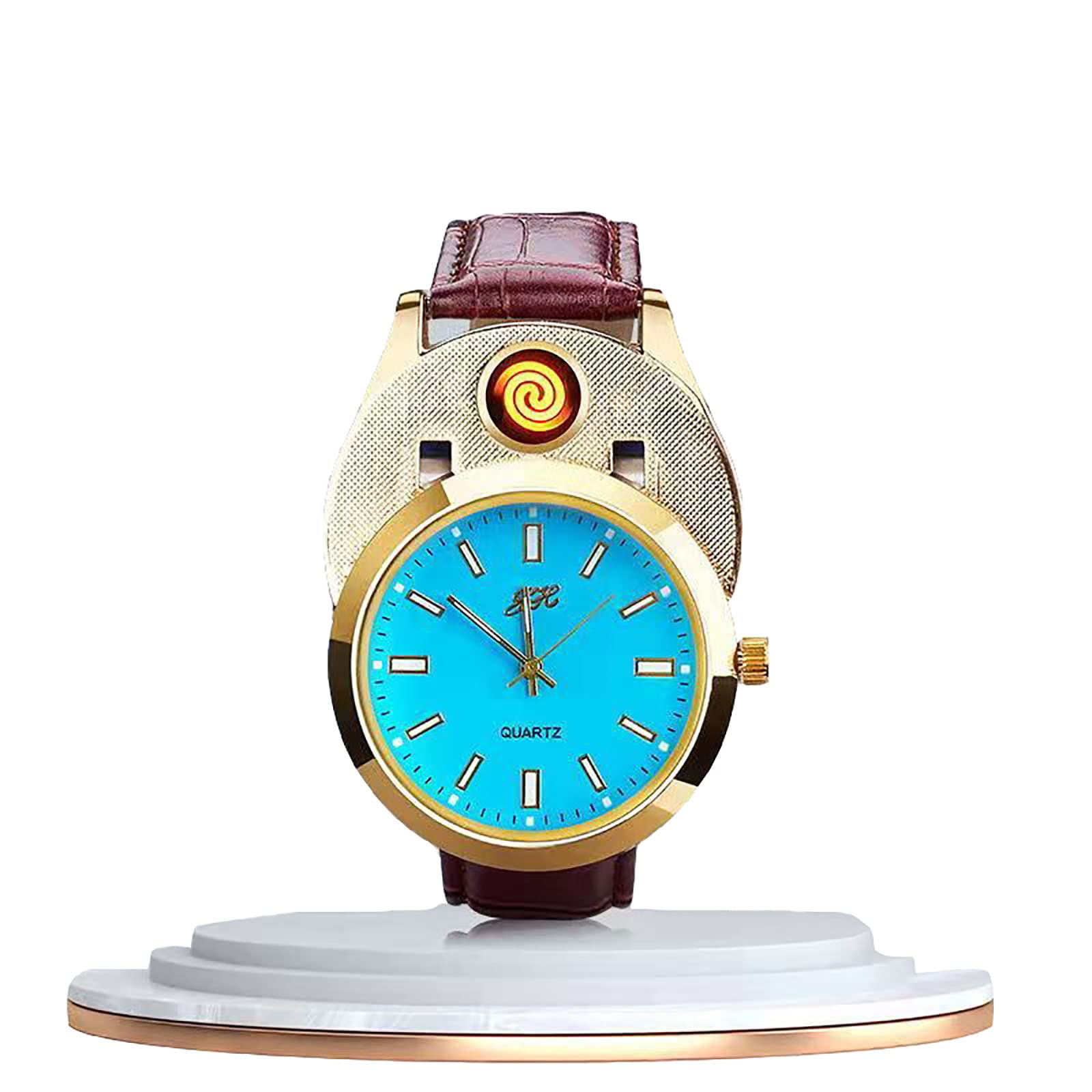 USB Rechargeable Watch Lighter for Men & Women - Cool Gift for Dad/Husband - Camping & Outdoor Use