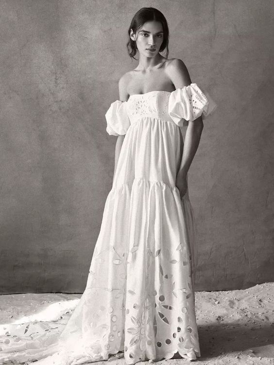 BHLDN Marina Gown - Elegant Lace Wedding Dress for Brides | Perfect for Beach Weddings & Romantic Ceremonies