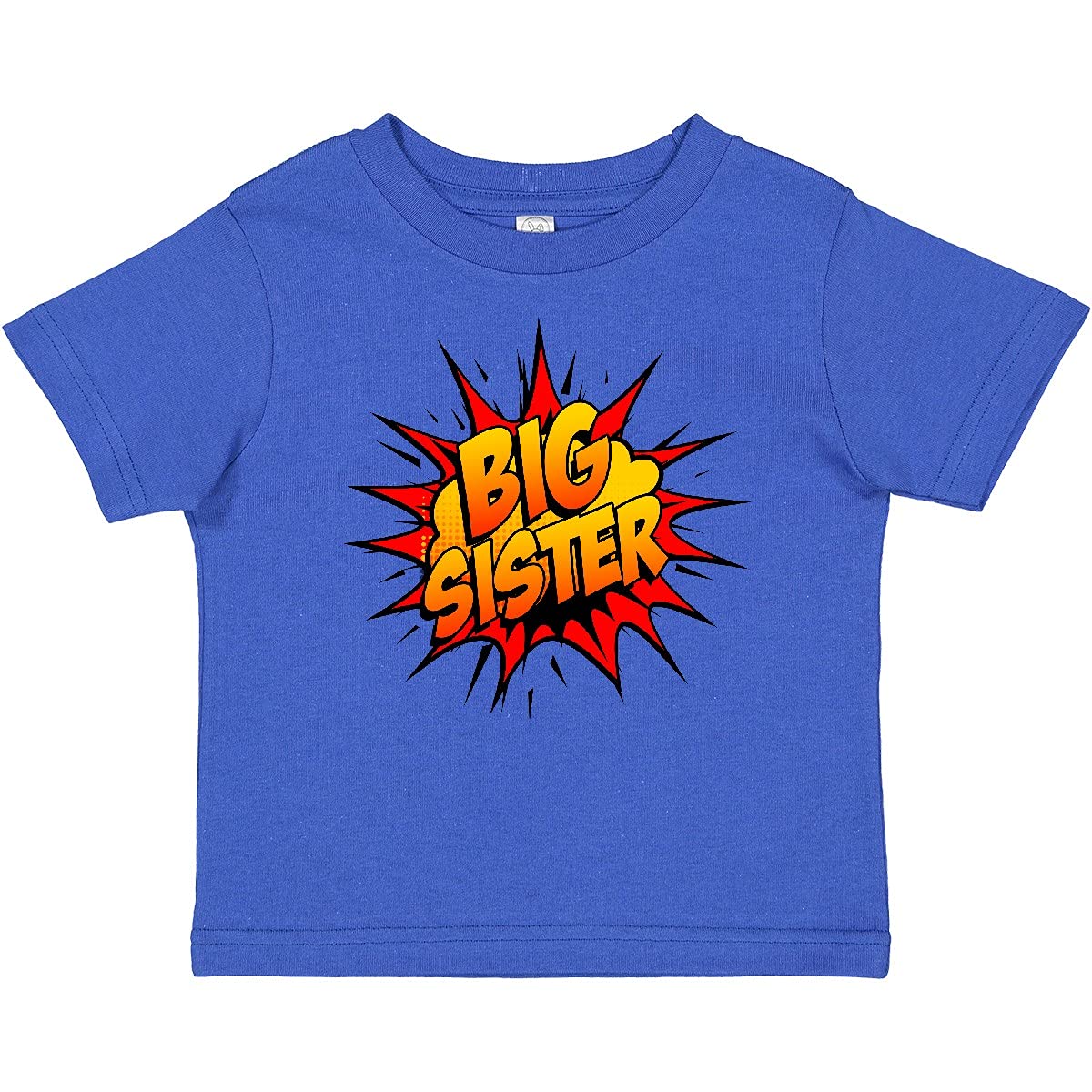 Inktastic Big Sister Super Hero Baby T-Shirt - Cute Cotton Toddler Tee for Siblings - Perfect for Family Photos, Birthday Gifts & Matching Outfits