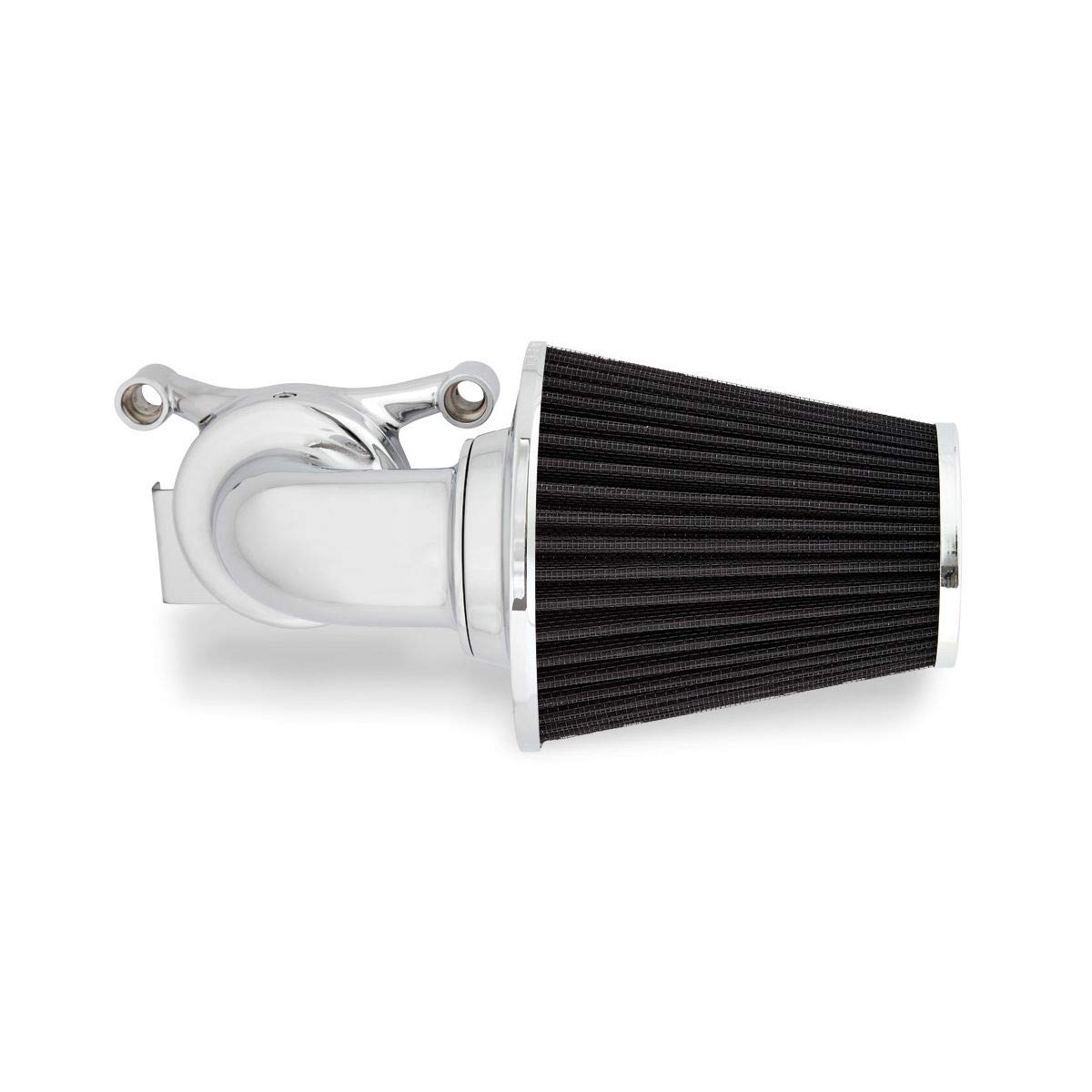Arlen Ness 90 Degree Monster Sucker Air Cleaner - Chrome 81-011 High Performance Motorcycle Air Filter | Perfect for Harley Davidson & Custom Bike Upgrades