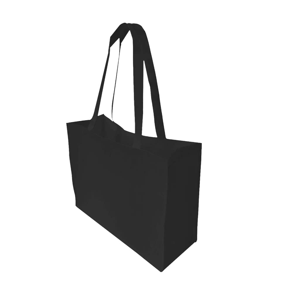 Eco-Friendly Reusable Non-Woven Grocery Tote Bags with Sturdy Handles - Pack of 12 for Shopping, Groceries & Daily Use - Perfect for Grocery Hauling, Farmers Market & Sustainable Lifestyle