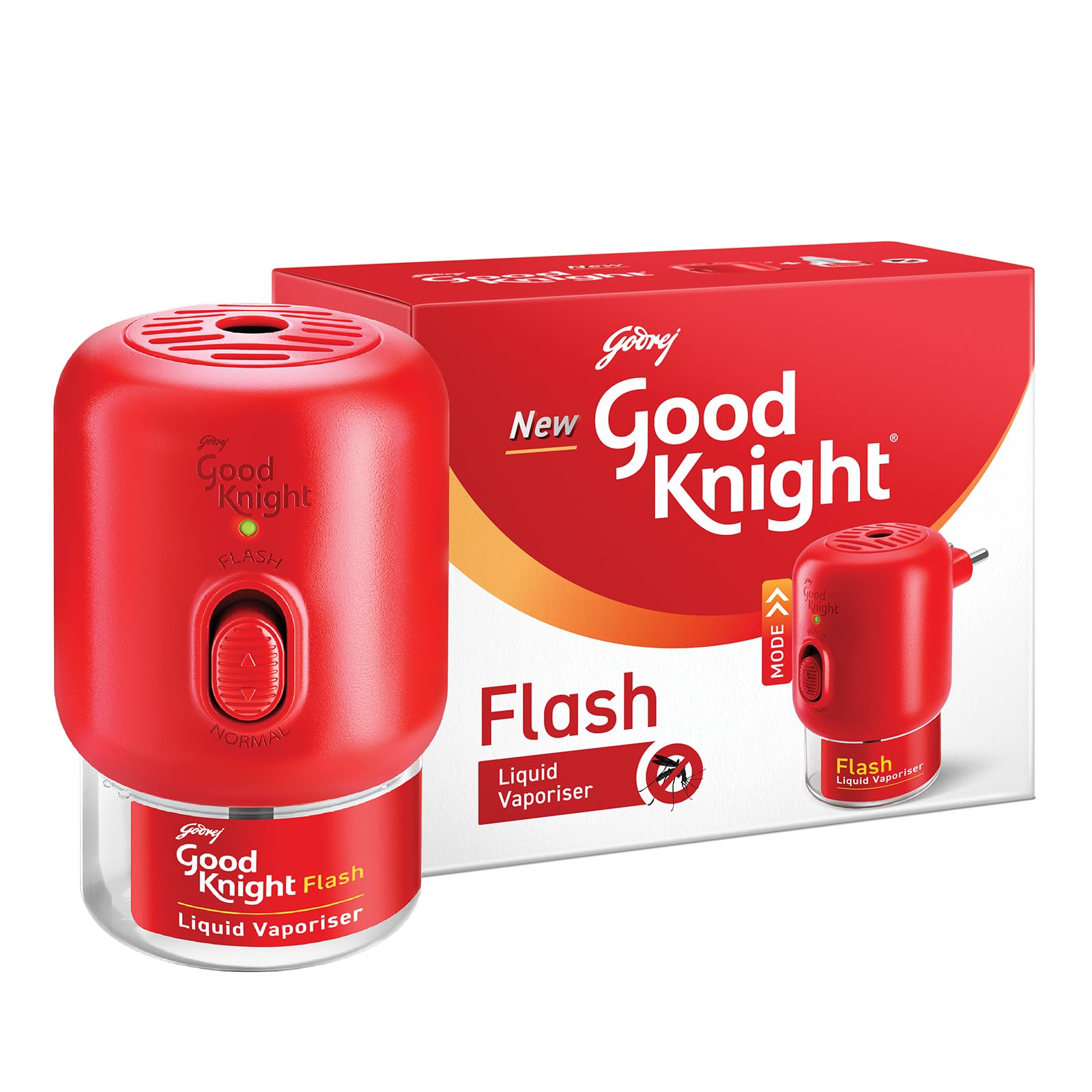 GoodKnight Flash Liquid Vaporizer - Mosquito Repellent Machine with 45ml Refill | Combo Pack for Home, Bedroom & Outdoor Protection Against Mosquitoes