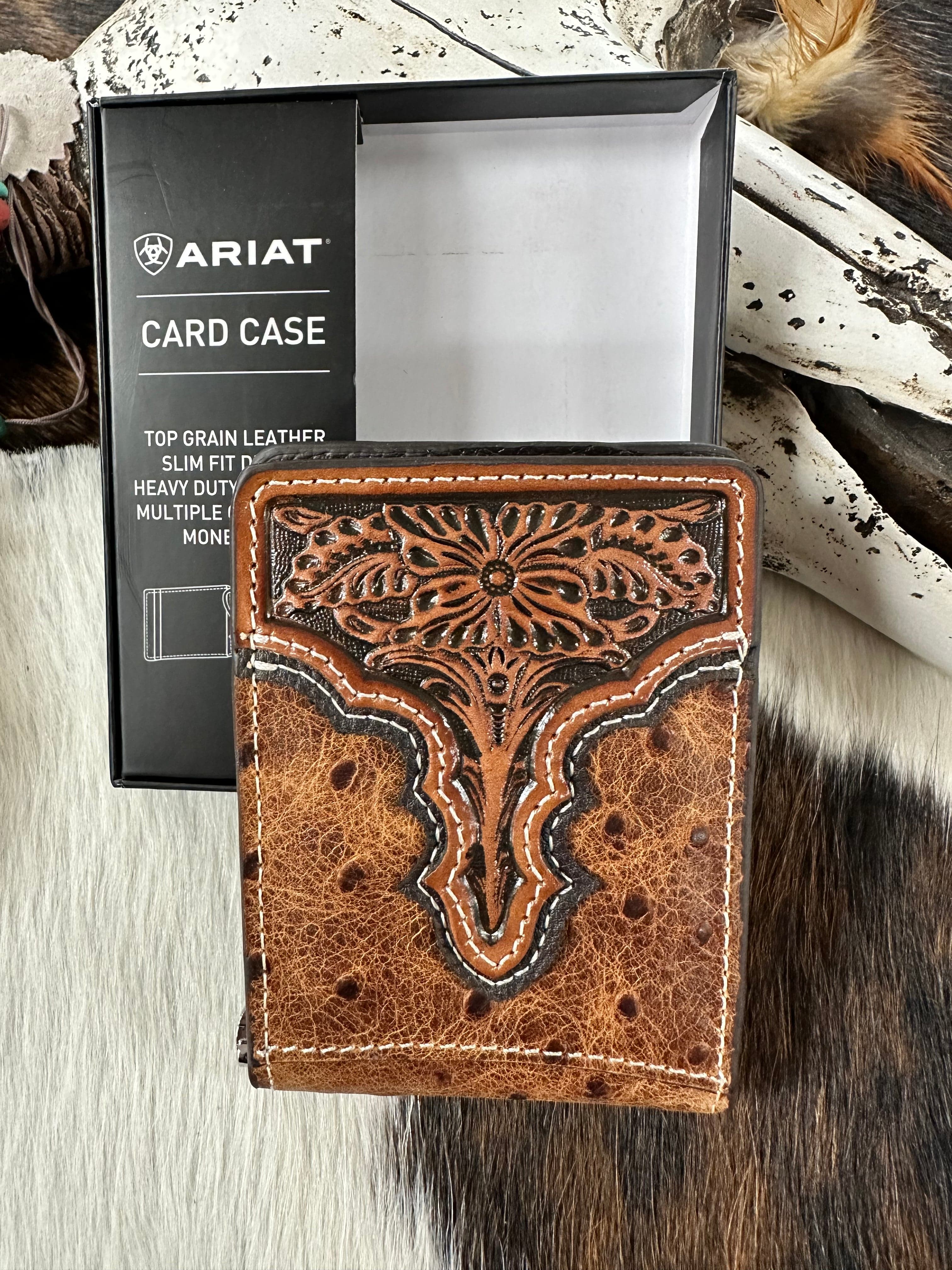 Ariat Men's Western Boots with Ostrich Pattern & Floral Embossed - Perfect for Cowboy Rodeo, Country Dancing and Western Fashion