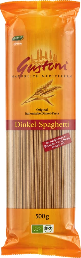 Organic Spelt Spaghetti Pasta - Bronze Die Extruded, 500g (1 Pack) | High-Protein, Vegan & Non-GMO | Perfect for Healthy Italian Dishes & Gluten-Free Diets