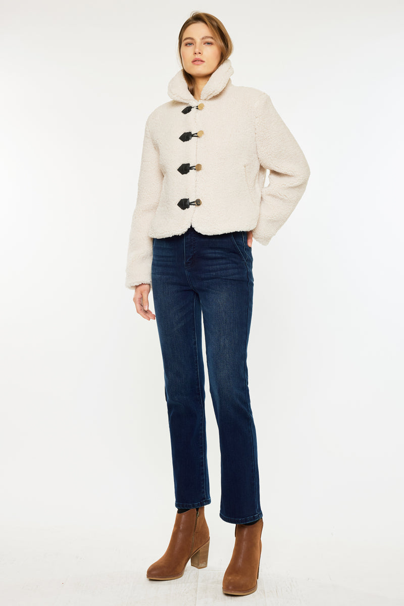 Felicity High Rise Slim Straight Leg Jeans for Women - Stretchy Comfort Fit Denim Pants for Casual Wear & Everyday Outfits