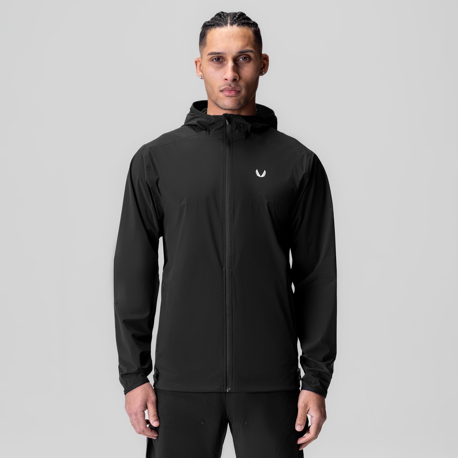Aerotex™ Lightweight Windbreaker Jacket for Men & Women - Breathable, Water-Resistant, Packable - Black - Perfect for Running, Hiking, Travel & Outdoor Activities